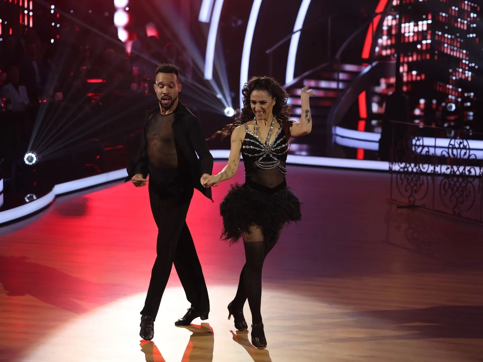 Siedme kolo Let's Dance. Na snímke Eva Burešová a Titus Ablorh.