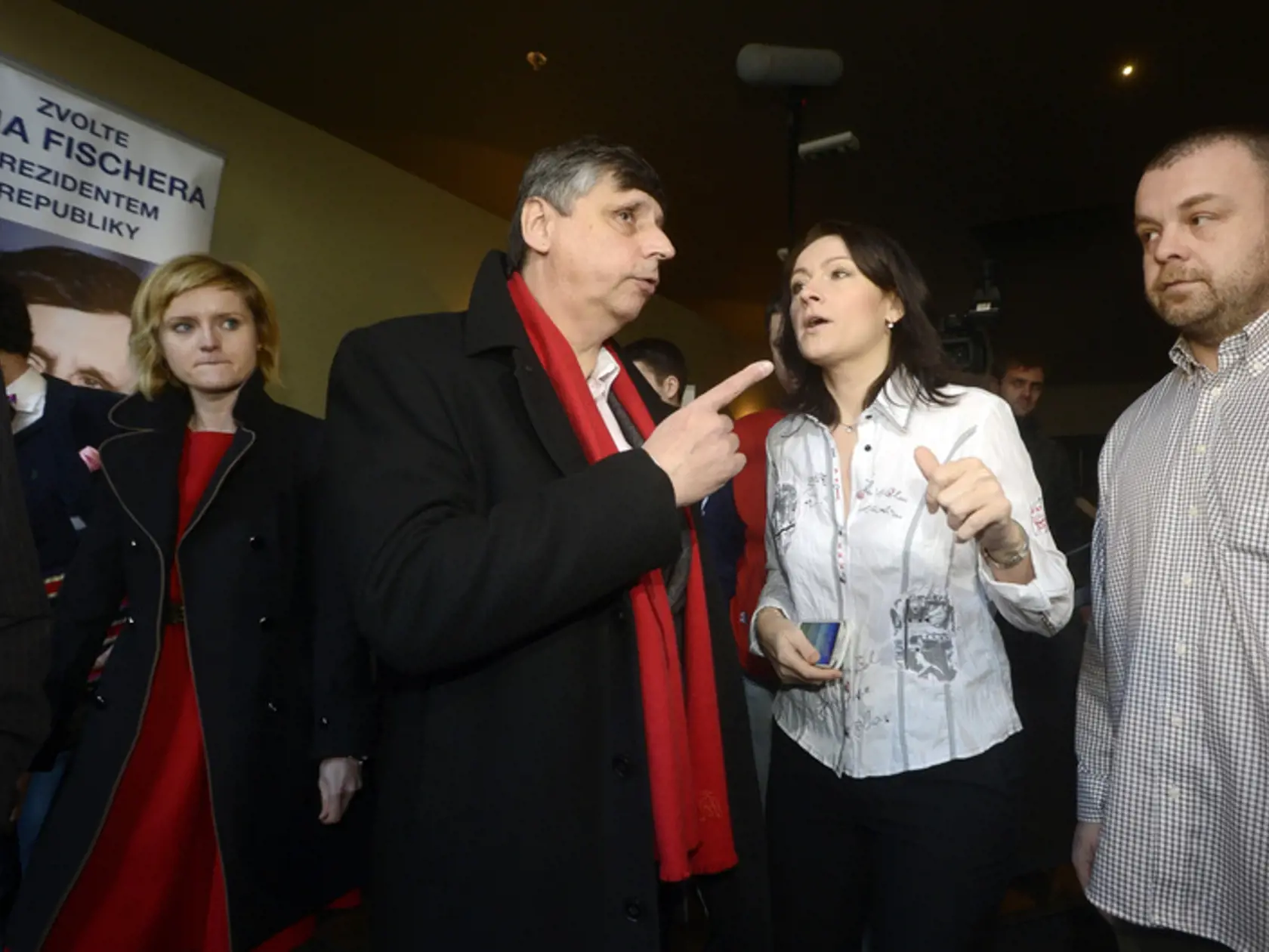 Prezidentský kandidát Jan Fischer.