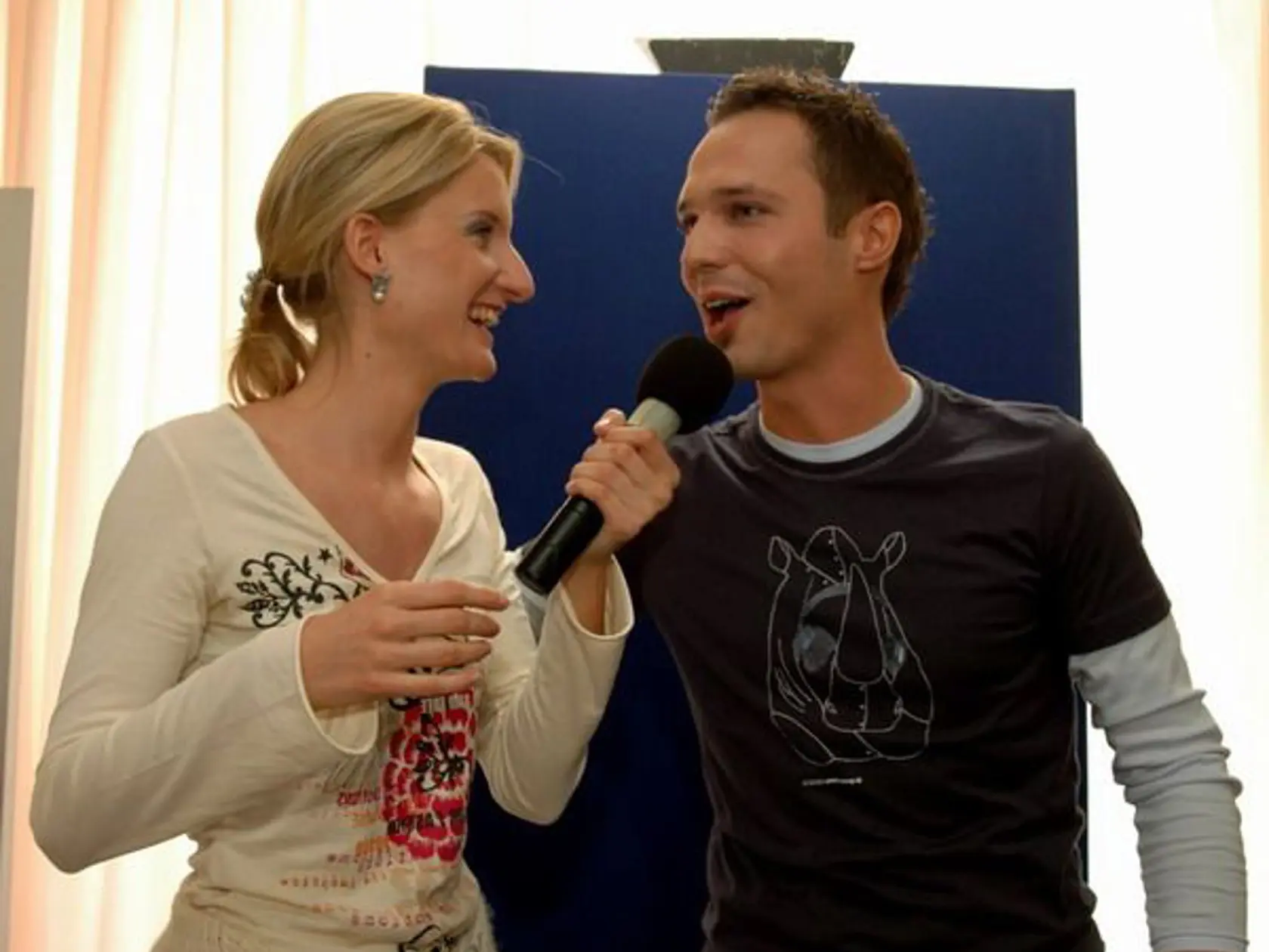 Adela a Pyco v čase, keď spolu moderovali Superstar.