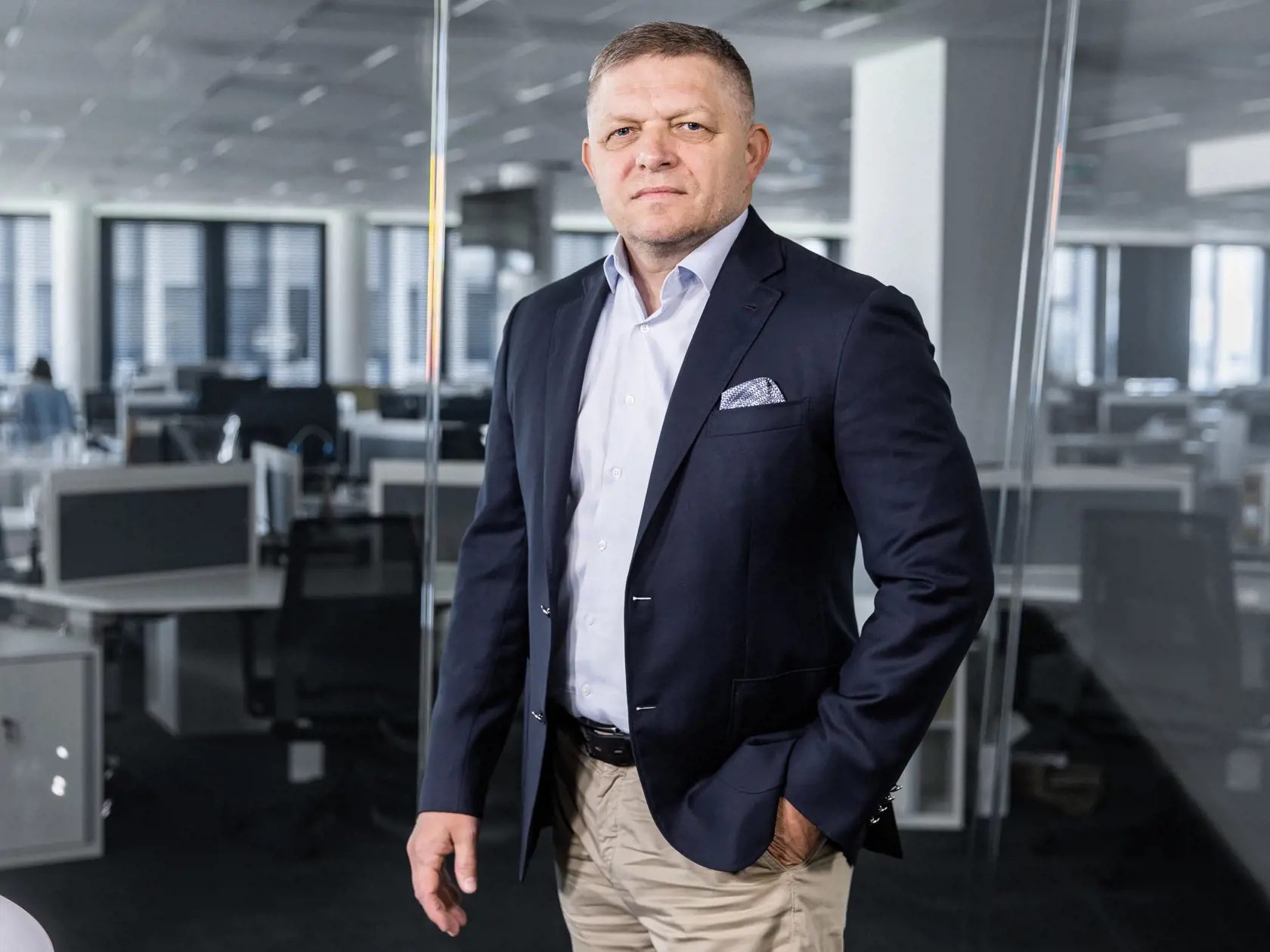 Diskusná relácia "Karty na stôl", ktorej hosťom bol Robert Fico.