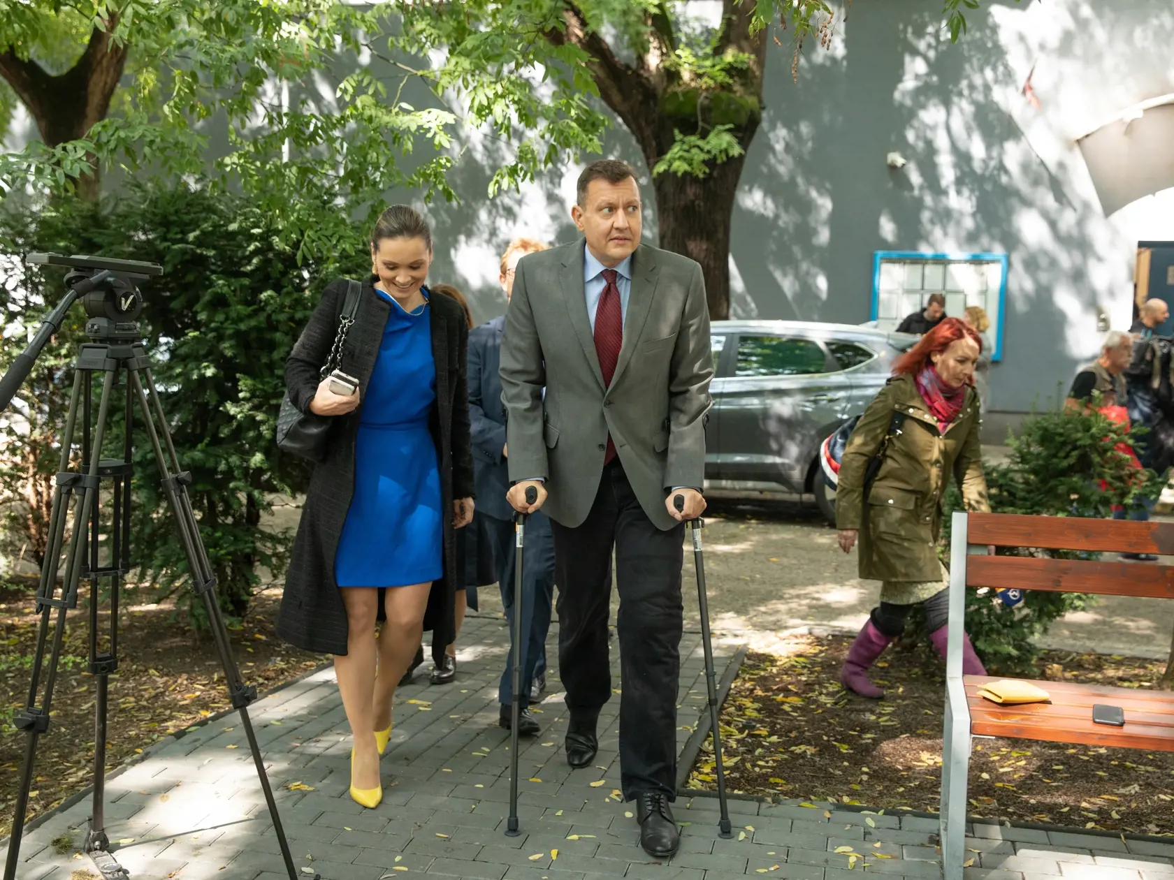 Na fotkách sú učastníci siedmeho pojednávania v kauze Zmenky. Prvý bol vypočutý obžalovaný Marián Kočner. Druhý vypočutý ako svedok Peter Tóth. Na fotke je Daniel Lipšic.