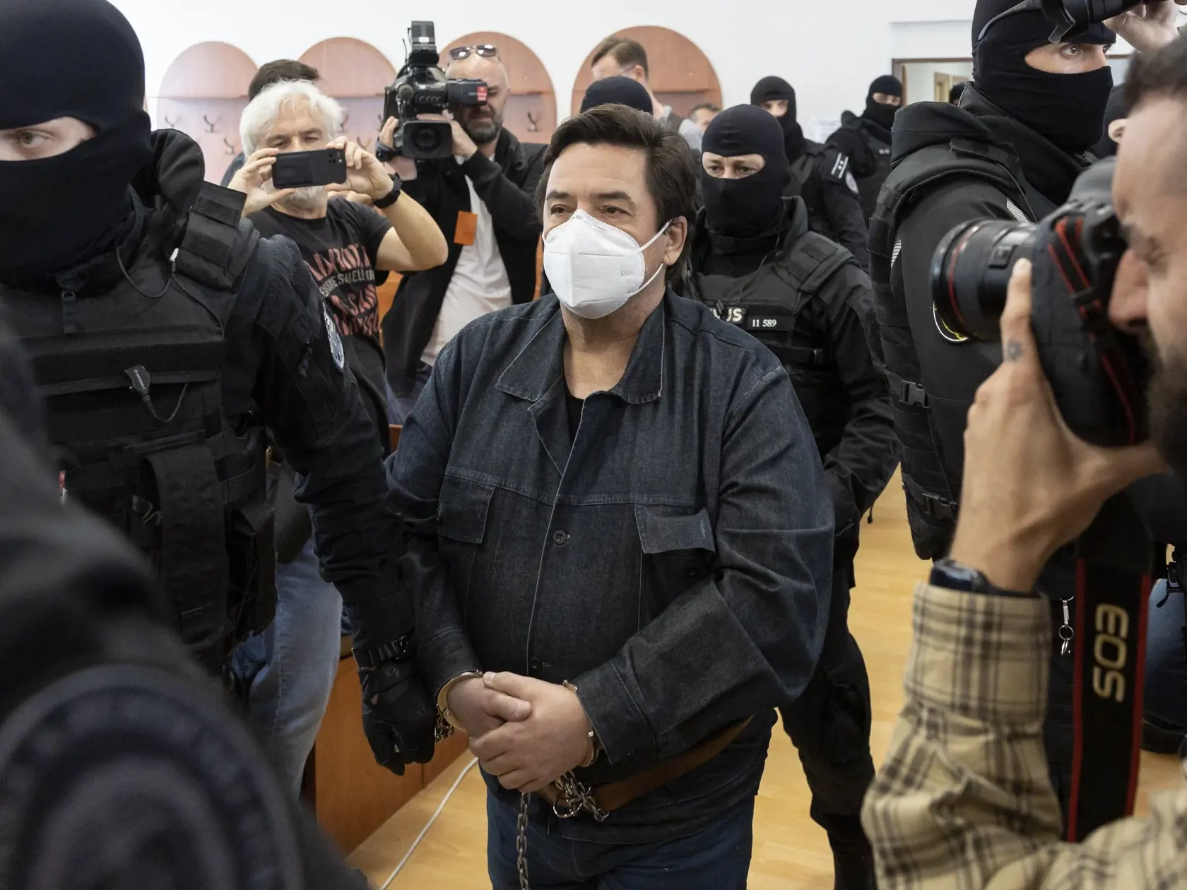 Rozsudok Špecializovaného trestného súdu v Pezinku vo veci objednávky vraždy investigatívneho novinára Jána Kuciaka a jeho snúbenice Martiny Kušnírovej, ako aj objednávky vraždy prokurátorov Lipšica, Šufliarskeho a Žilinku. Na snímke je obžalovaný Marián Kočner.