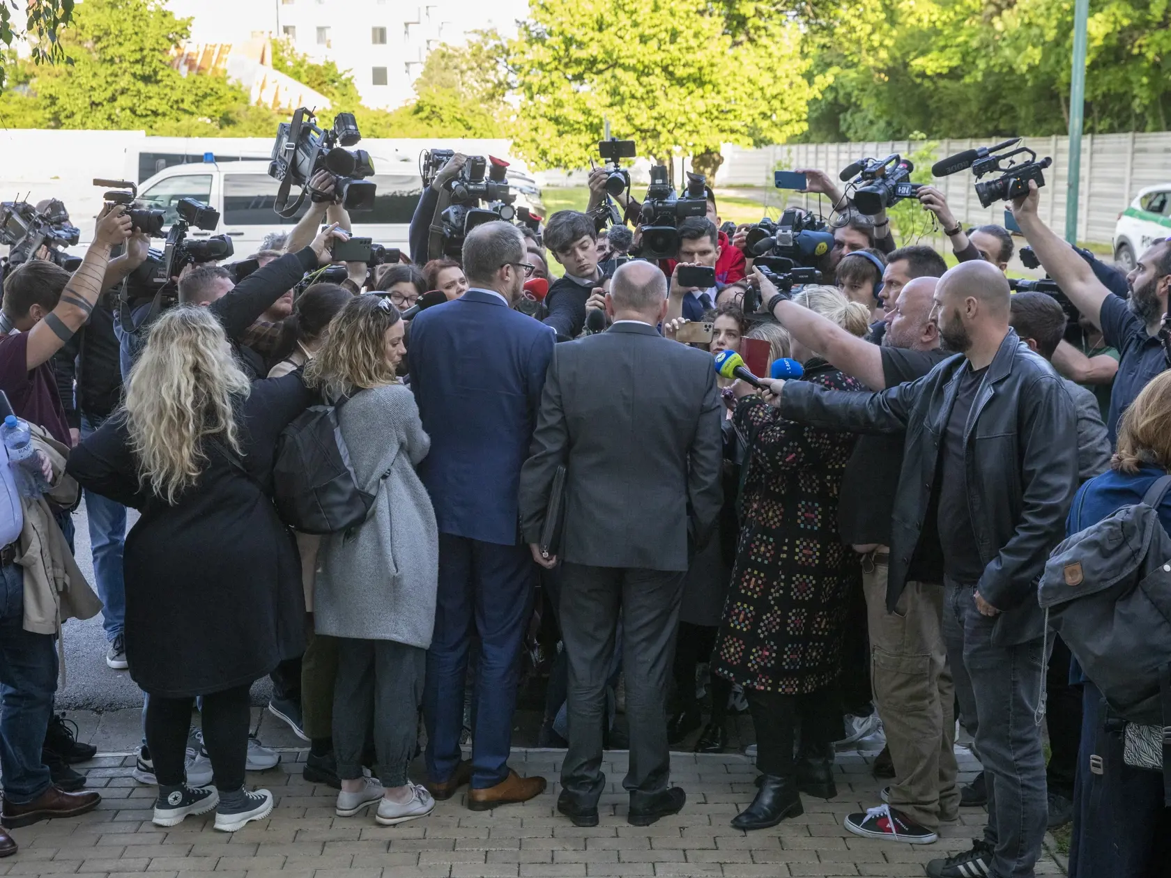 Na snímke proces vraždy Jána Kuciaka a jeho snúbenice.
Odchod obvinených Marián Kočner, zbavený viny