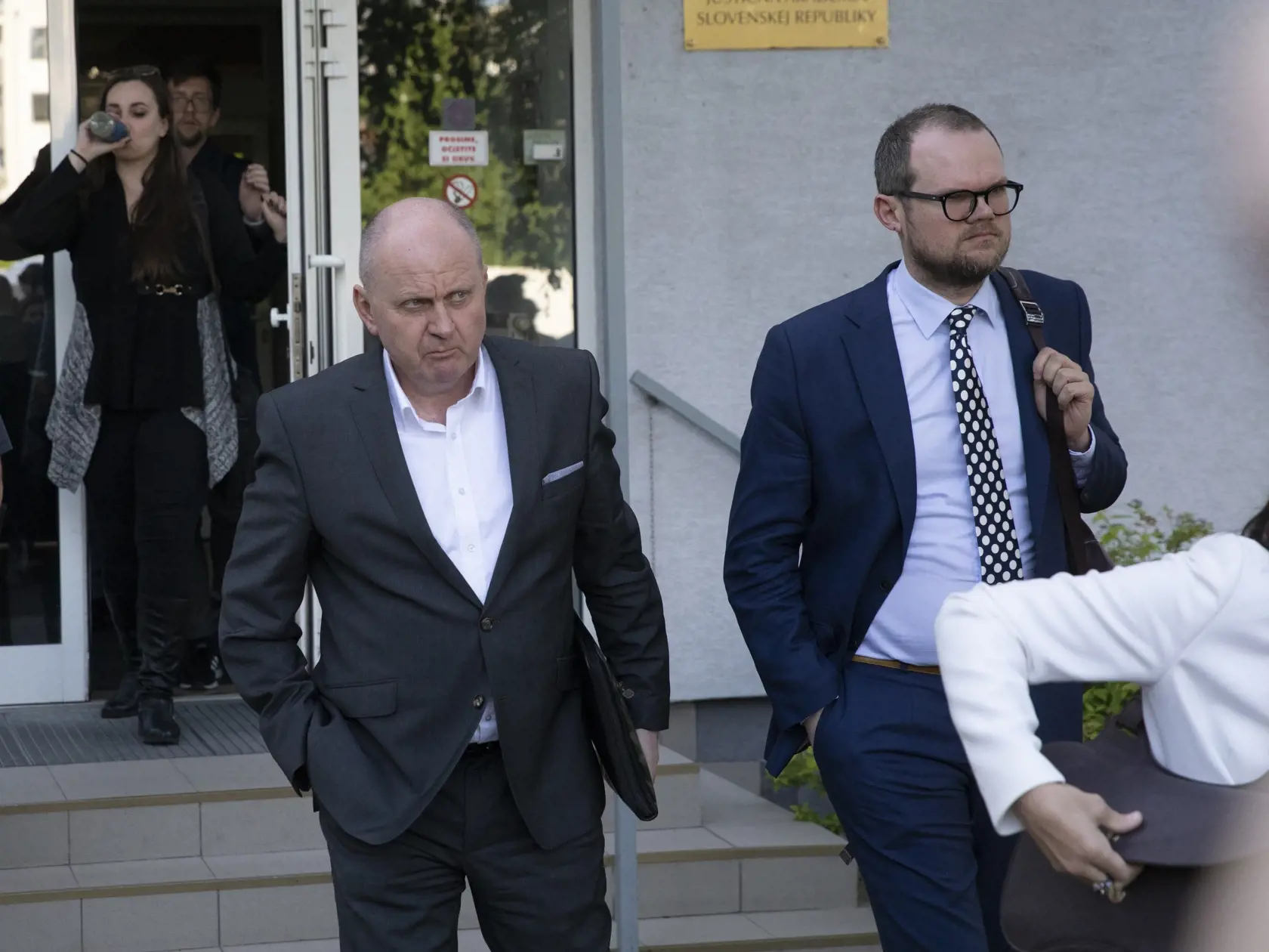 Na snímke proces vraždy Jána Kuciaka a jeho snúbenice.
Odchod obvinených Marián Kočner, zbavený viny