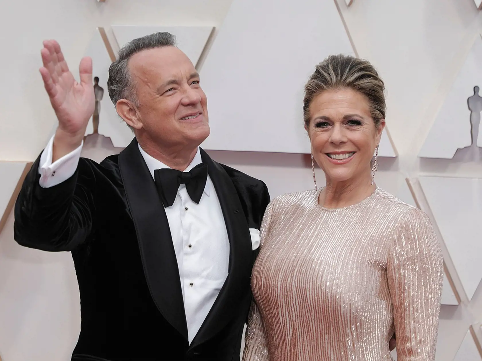 Tom Hanks a jeho manželka, americká herečka Rita Wilsonová