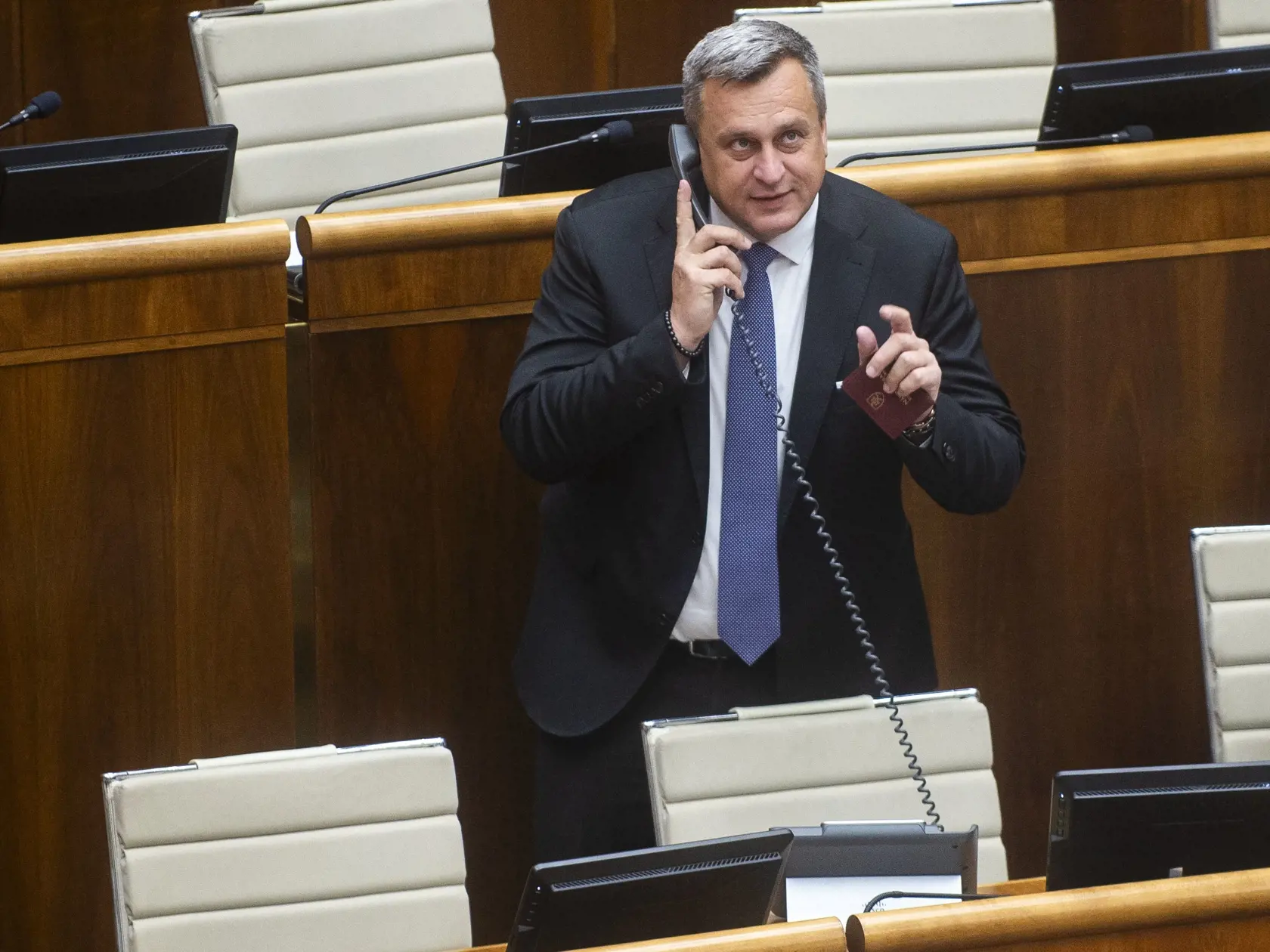 Na snímke podpredseda NRSR Andrej Danko (SNS) počas rokovania 12. schôdze parlamentu 30. apríla 2024 v Bratislave.