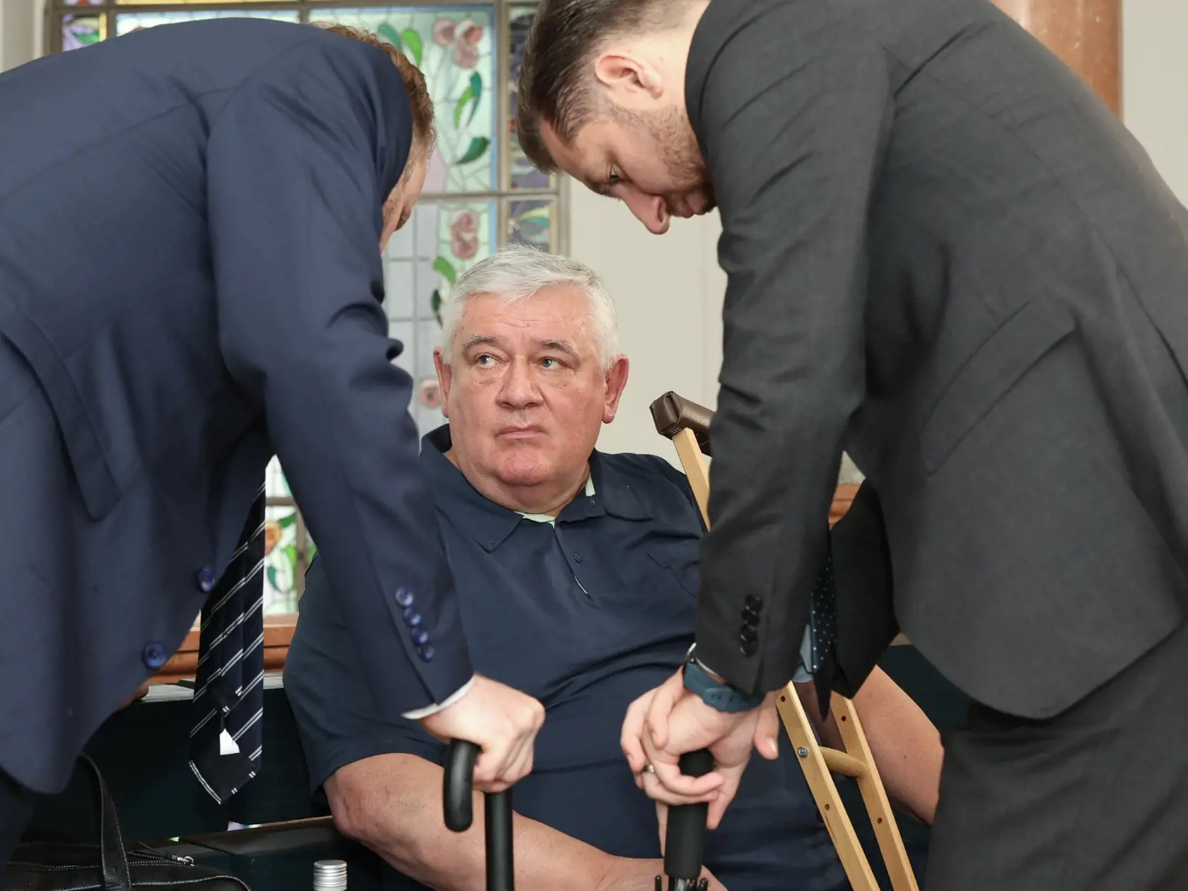 Súdne pojednávanie na špecializovanom trestnom súde v Banskej Bysterici s Jánom Slotom vo zločinu príjmania úplatku formou pomoci.