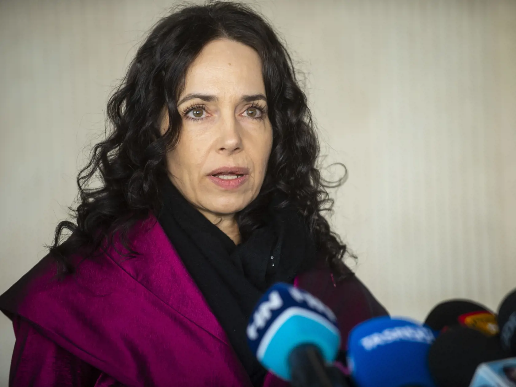 Na snímke europoslankyňa Miriam Lexmann počas tlačovej konferencie na tému: V prípade vyšetrovania tragickej smrti Slováka Jozefa Chovanca v Belgicku dochádza k zarážajúcemu vývoju, ktorý môže mať zásadný vplyv na uzavretie prípadu 24. septembra 2021 v Bratislave. FOTO TASR - Jakub Kotian