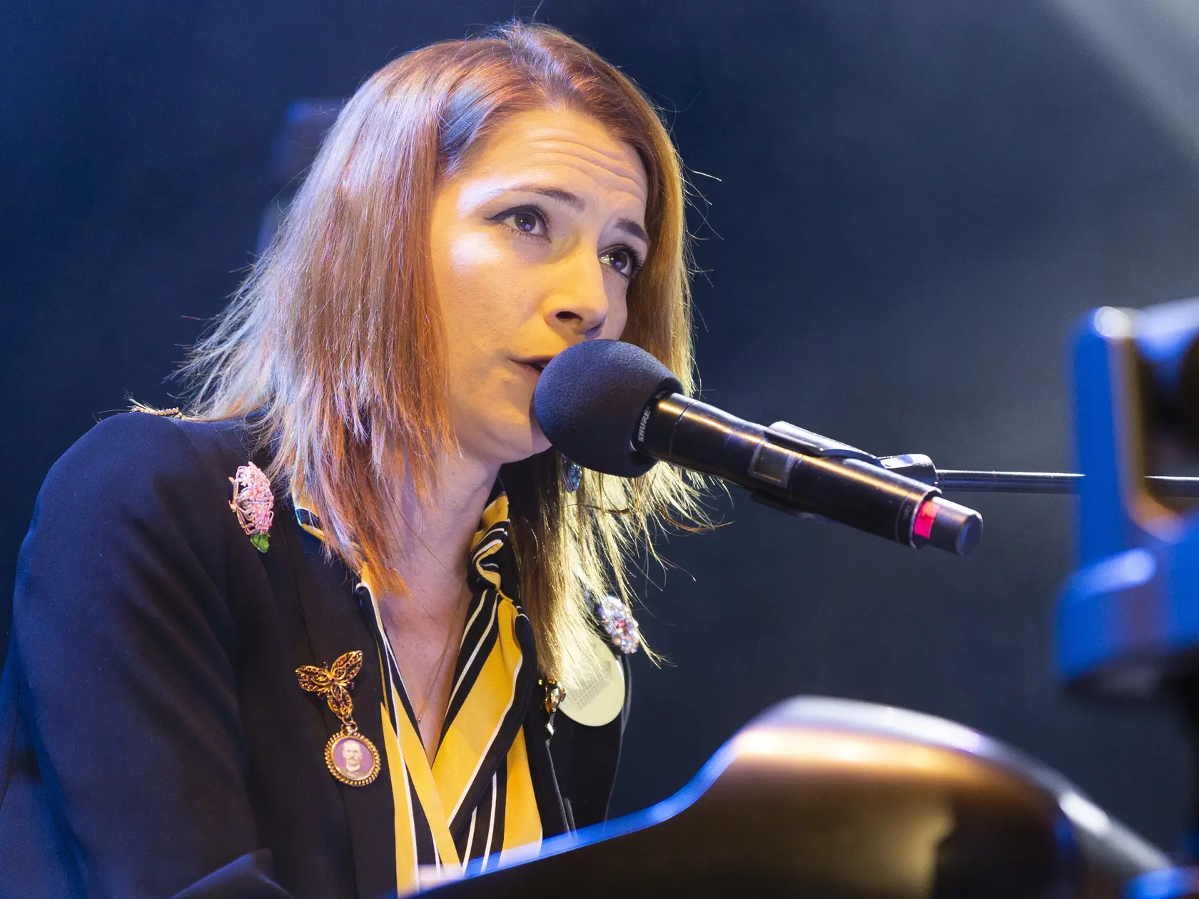 Na snímke speváčka Dorota Nvotová počas koncertu projektu Bolo nás jedenásť na 23. ročníku multižánrového festivalu Pohoda 2019 na letisku v Trenčíne vo štvrtok 11. júla 2019. 
