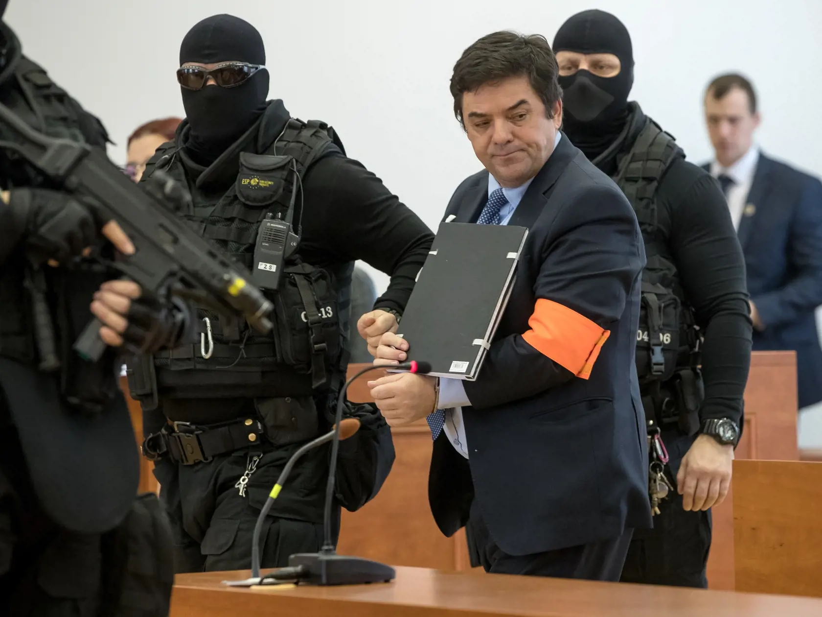 Siedme pojednávanie na Špecializovanom trestnom súde v Pezinku vo veci vraždy investigatívneho novinára Jána Kuciaka a jeho snúbenice Martiny Kušnírovej. Na snímke je obžalovaný Marián Kočner.