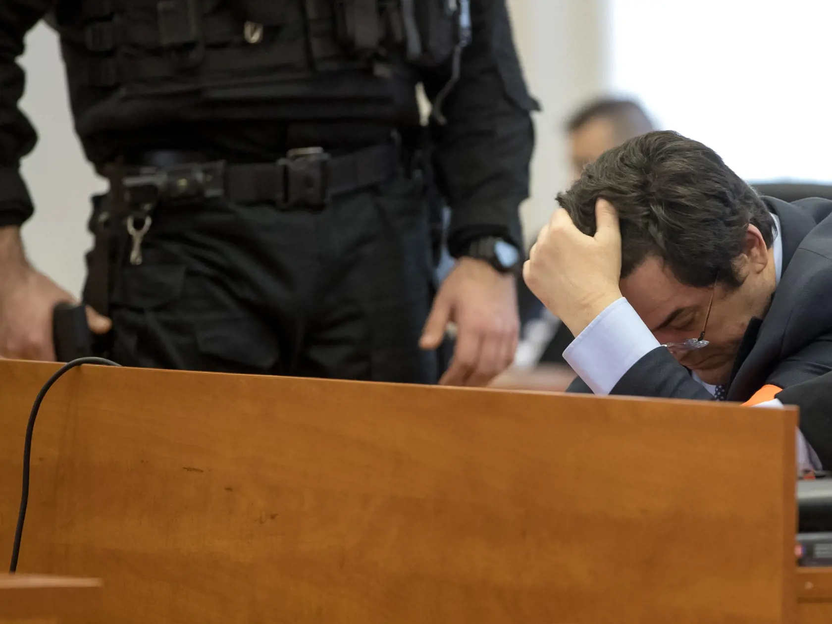 Siedme pojednávanie na Špecializovanom trestnom súde v Pezinku vo veci vraždy investigatívneho novinára Jána Kuciaka a jeho snúbenice Martiny Kušnírovej. Na snímke je obžalovaný Marián Kočner.