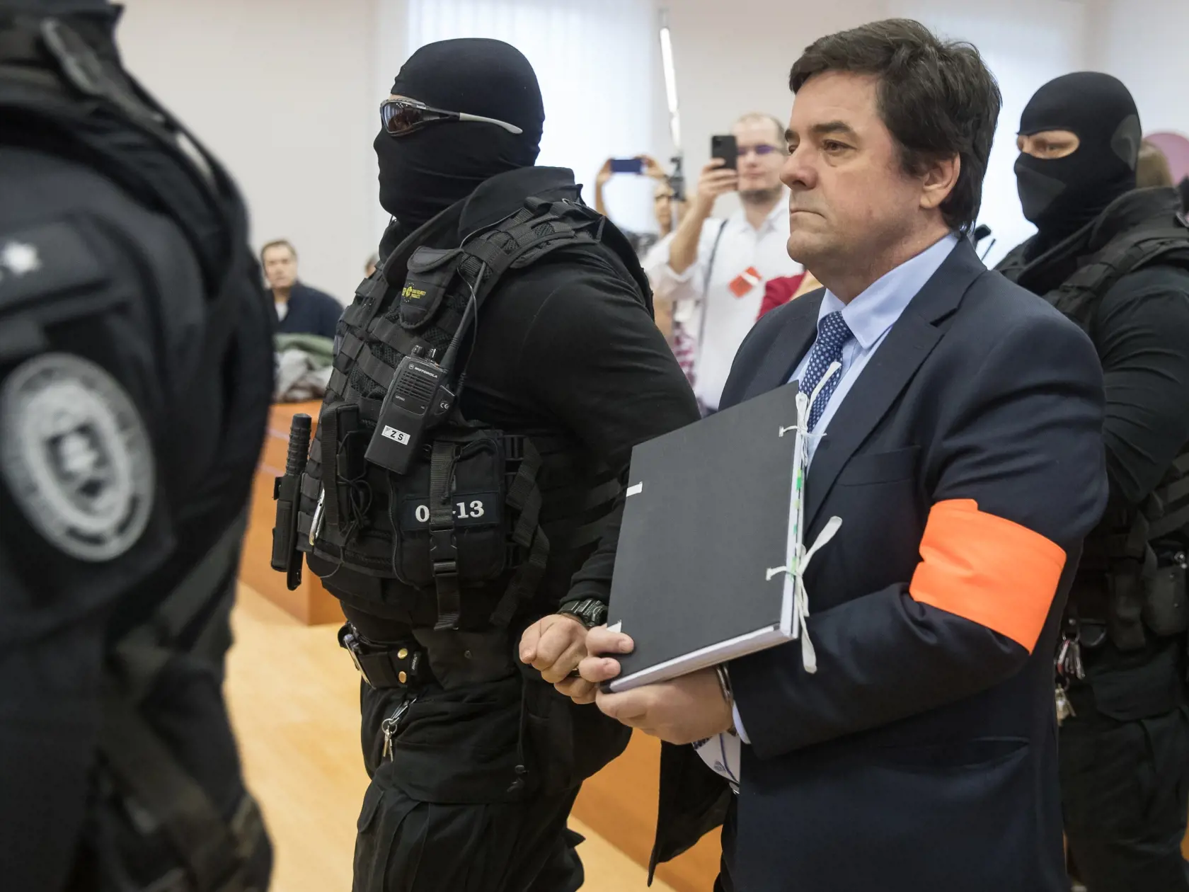 Siedme pojednávanie na Špecializovanom trestnom súde v Pezinku vo veci vraždy investigatívneho novinára Jána Kuciaka a jeho snúbenice Martiny Kušnírovej. Na snímke je obžalovaný Marián Kočner.