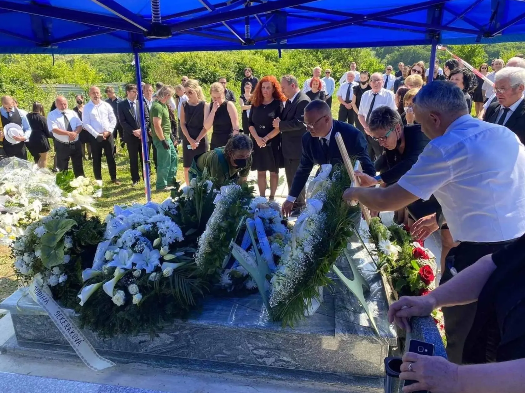 Pohreb tragicky zosnulého posunovača Mária Nagya (†31) z Košíc.