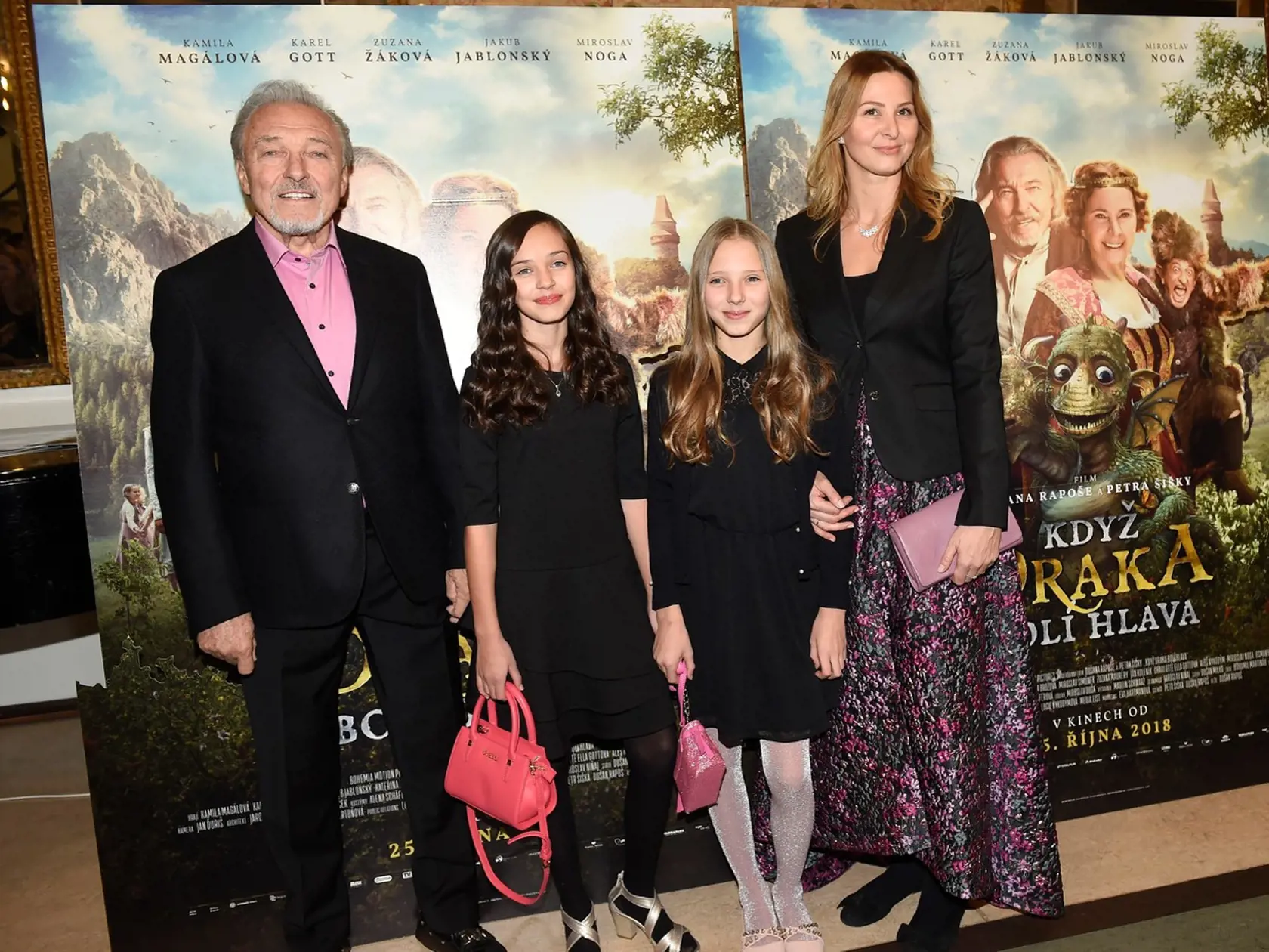 Karel Gott, Ivana Gottová, Charlotte Ella Gottová, Nelly Sofie Gottová