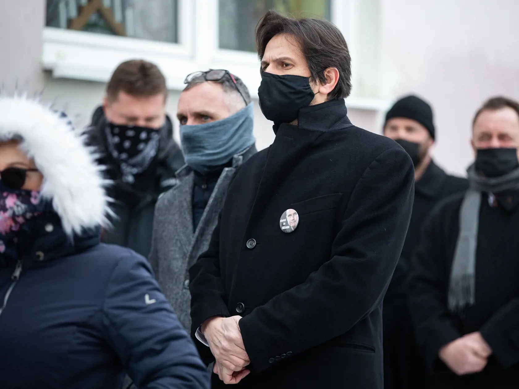 Pohreb Milana Lučanského v Štrbe. Na snímke Robert Kaliňák.