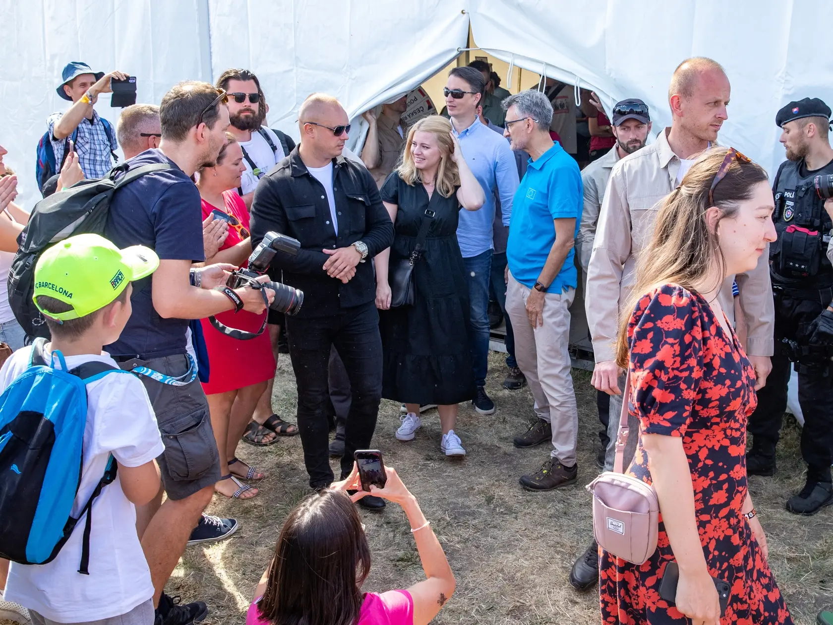Prezidentka na festival Pohoda. 