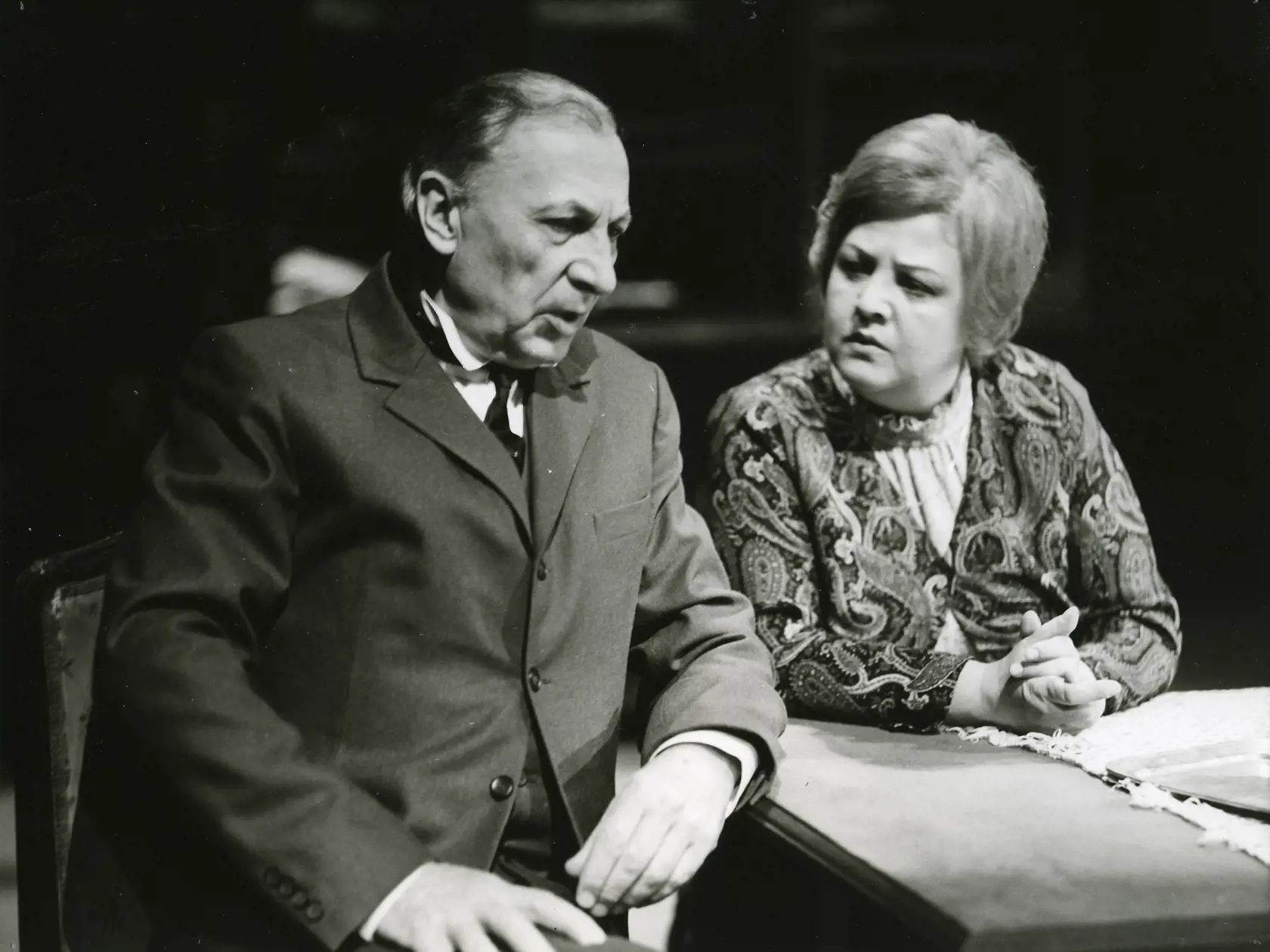 Eva Krížiková a jej herecký kolega Ladislav Chudík.