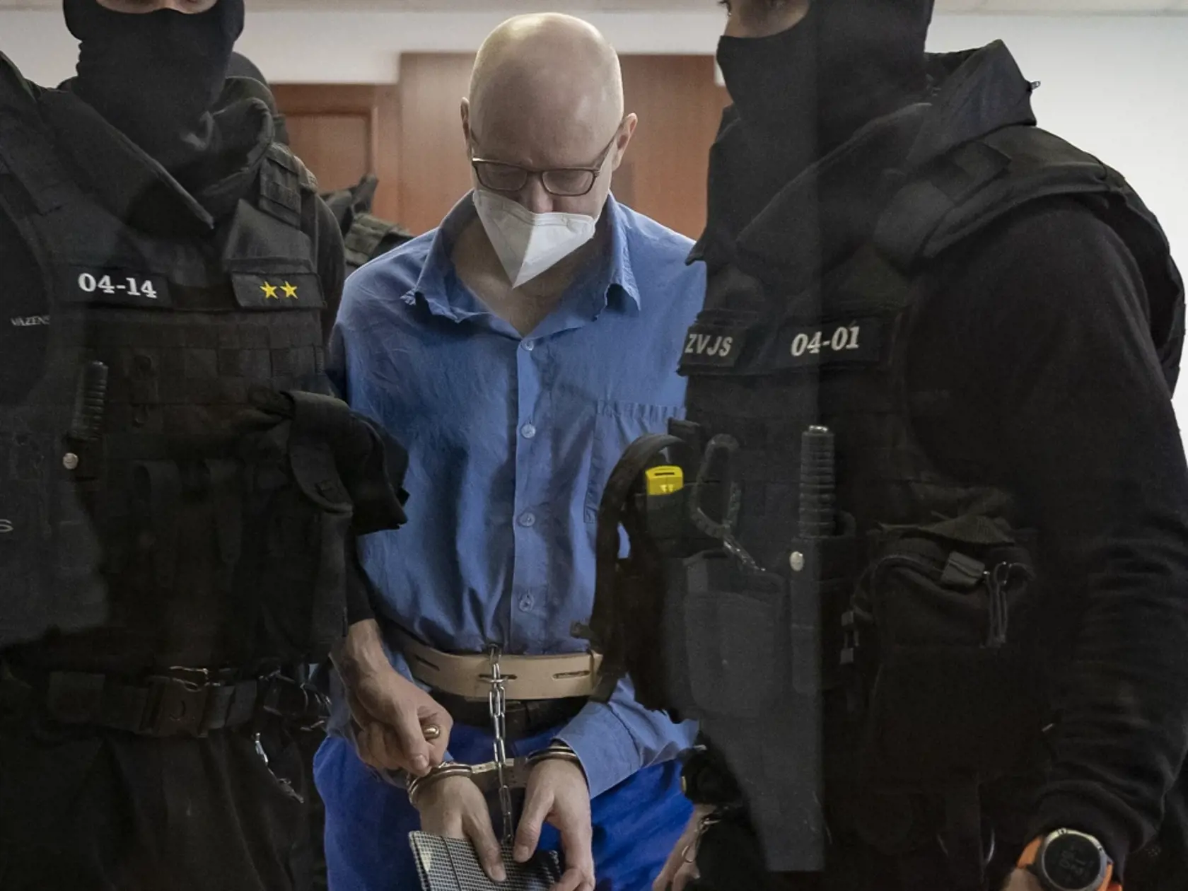 Pojednávanie v kauze zmenky na Špecializovanom trestnom súde v Pezinku. Samostatné konanie v prípade obžalovaného Štefana Agha. Na snímke je odsúdený Pavol Rusko.