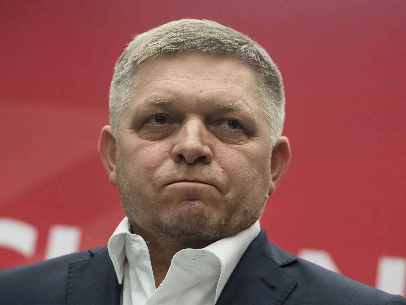 Na snímke predseda strany Smer-SD Robert Fico počas tlačovej konferencie po voľbách do Národnej rady Slovenskej republiky v Bratislave 1. marca 2020. FOTO TASR - Martin Baumann