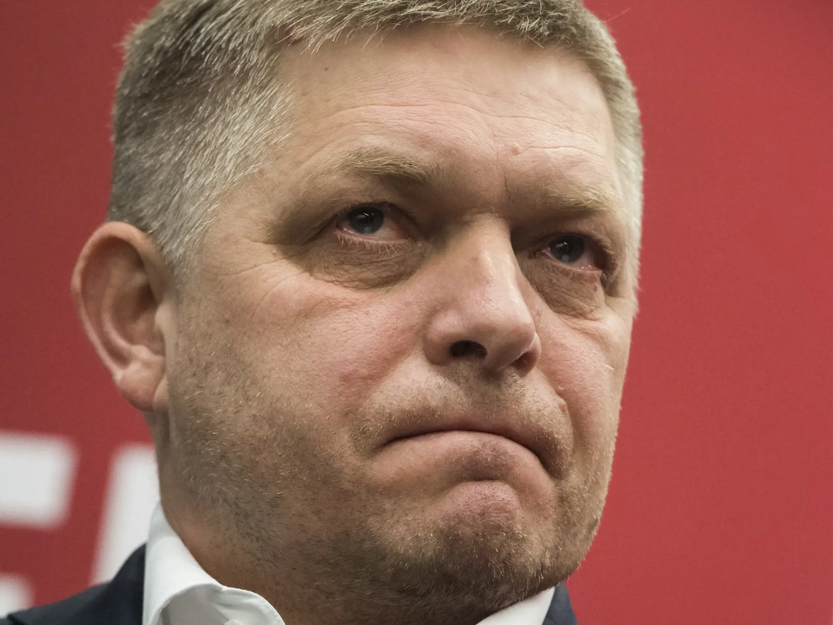 Na snímke predseda strany Smer-SD Robert Fico počas tlačovej konferencie po voľbách do Národnej rady Slovenskej republiky v Bratislave 1. marca 2020. FOTO TASR - Martin Baumann
