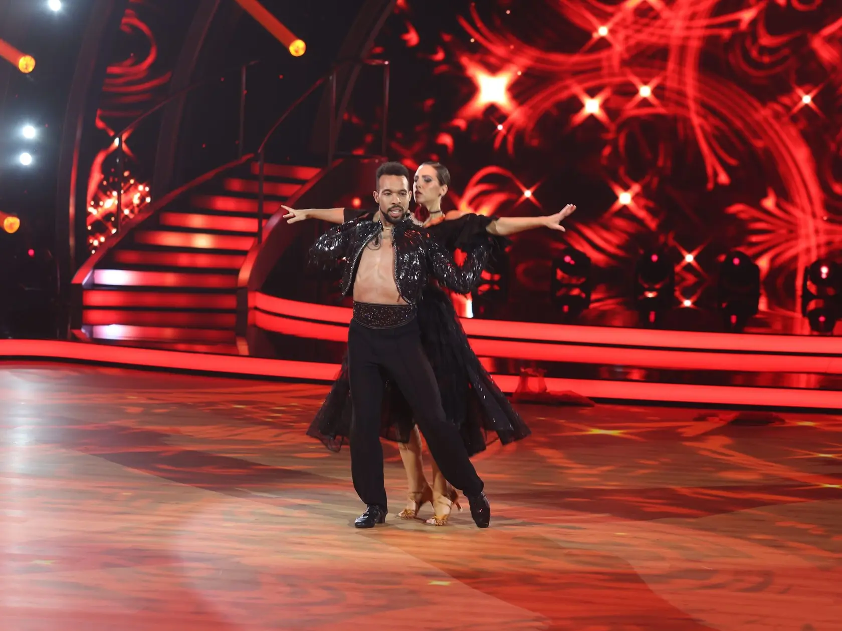 8. kolo Let's Dance. Na snímke Ráchel Šoltésová a Titus Ablorh.