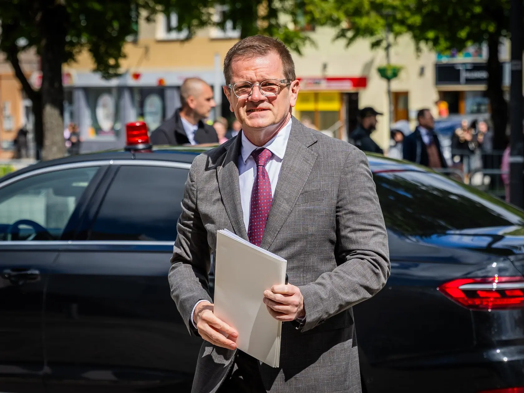 Výjazdové rokovanie vlády v Handlovej. Na snímke Peter Kmec.