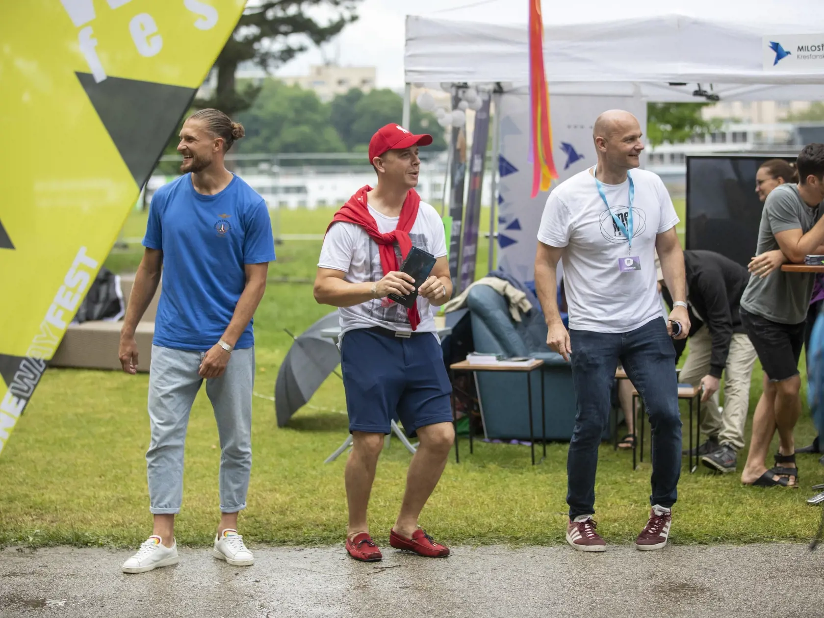 Na snímke je ONE WAY fest, kresťanský festival na Tyršovom nábreží v Bratislave.
Futbalista Erik Čikoš.