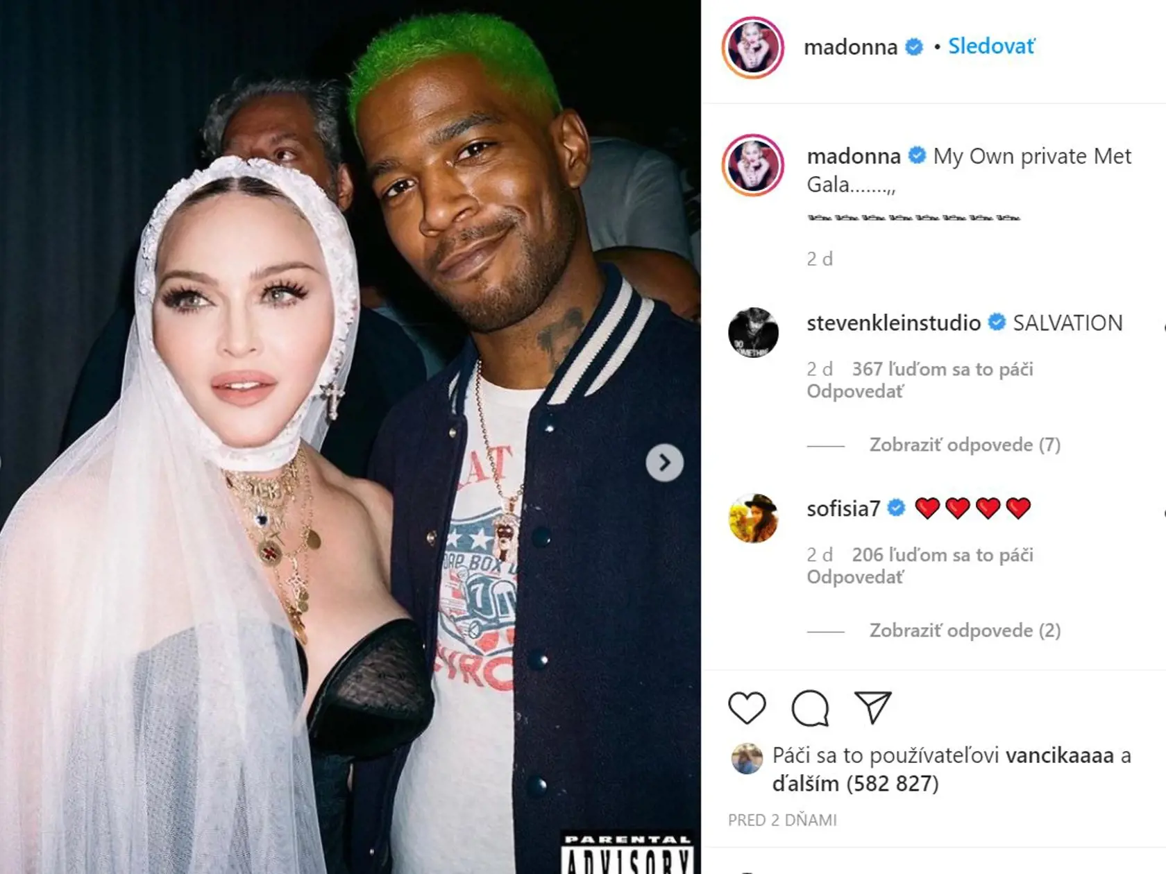 Madonna zverejnila fotografie na sociálnu sieť Instagram.