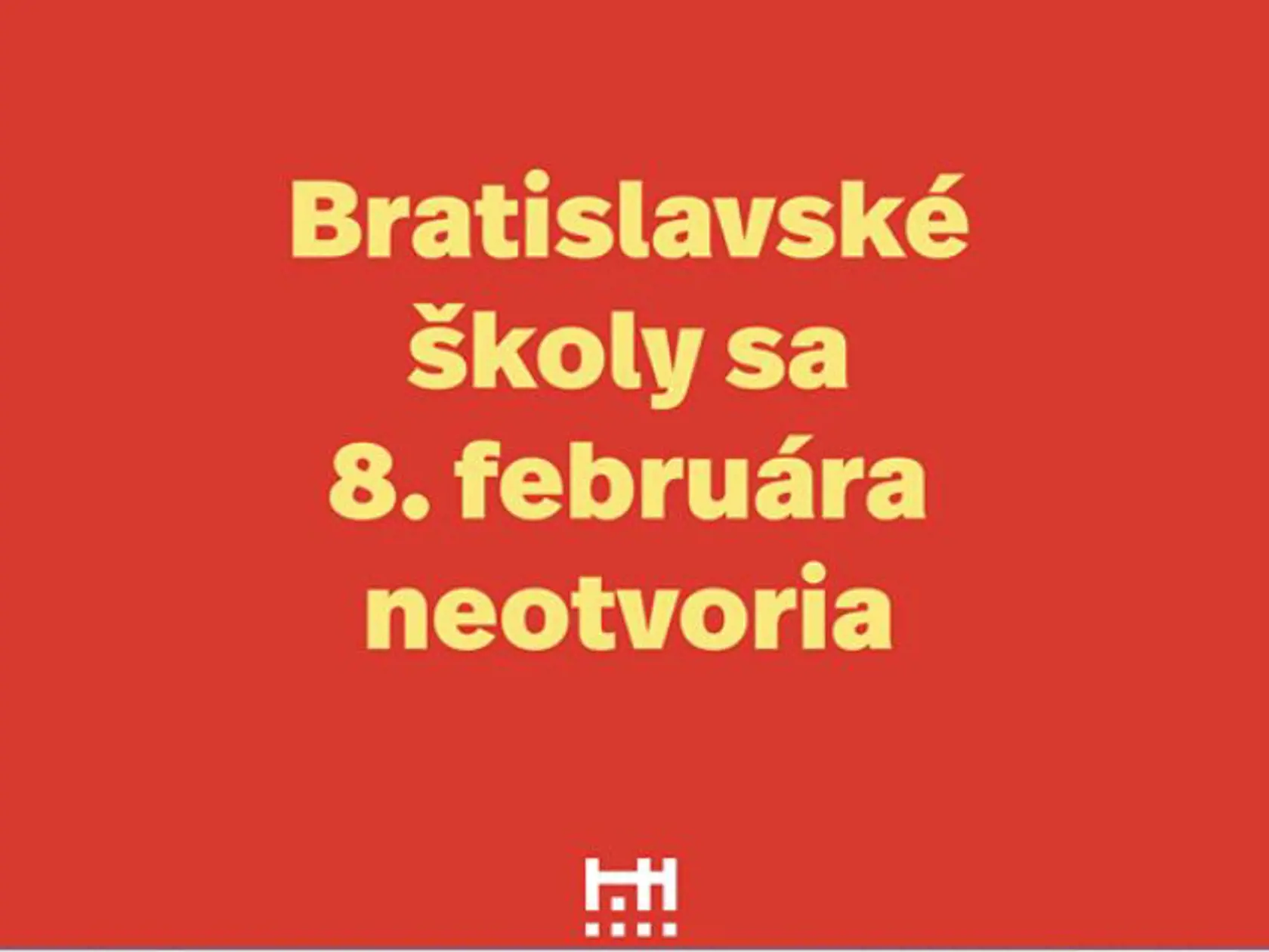 Oznam na stránke Hlavného mesta