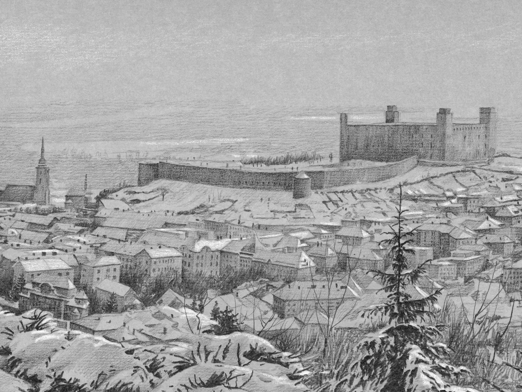 Umelec žil niekoľko rokov v Bratislave, študoval architektúru a aby prežil, predával svoje diela na ulici.