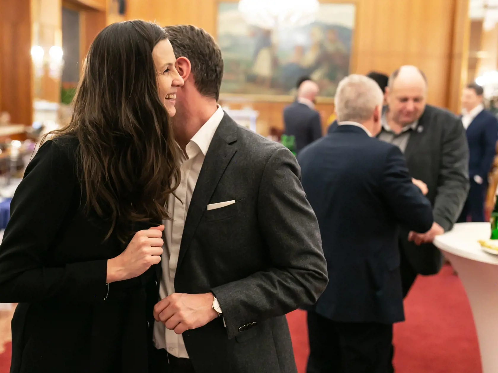 Na snímke centrála politickej strany Za ľudí počas volebnej noci do Národnej rady Slovenskej republiky, 29.2.2020.