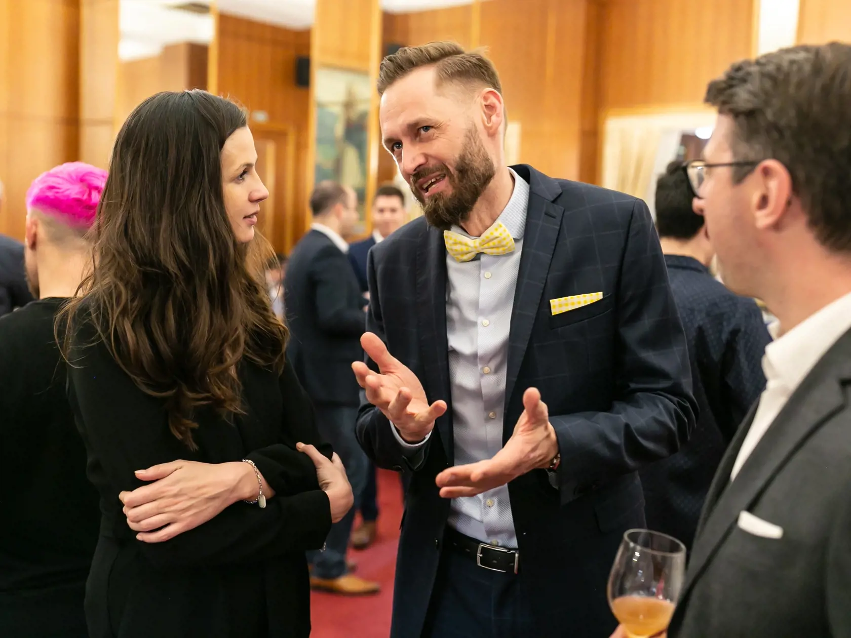 Na snímke centrála politickej strany Za ľudí počas volebnej noci do Národnej rady Slovenskej republiky, 29.2.2020.