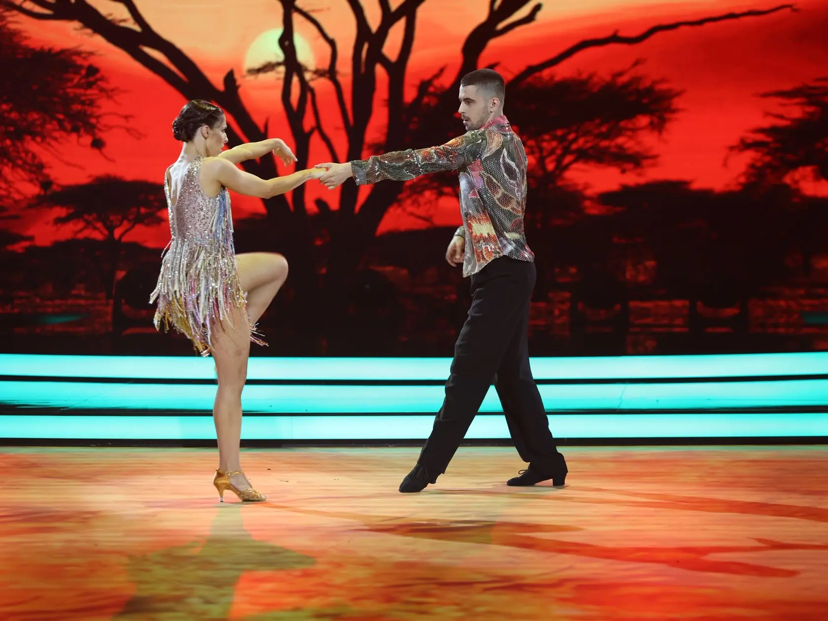 Finálové kolo Let's Dance. Na snímke Zuzana Porubjaková a Jaroslav Ihring.