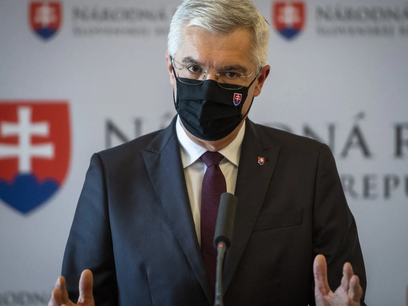 Na snímke minister zahraničných vecí a európskych záležitostí SR Ivan Korčok (nominant SaS) počas tlačového brífingu k Bezpečnostnej stratégii SR na 23. schôdzi parlamentu v Bratislave vo štvrtok 28. januára 2021. FOTO TASR - Jaroslav Novák