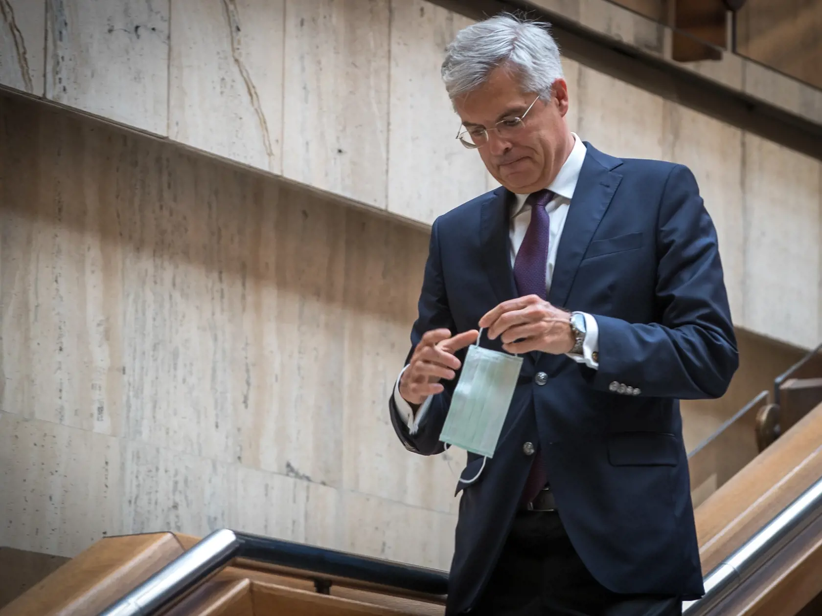 Na snímke je Ivan Korčok. minister zahraničných vecí a európskych záležitostí SR po zasadnutí vlády.