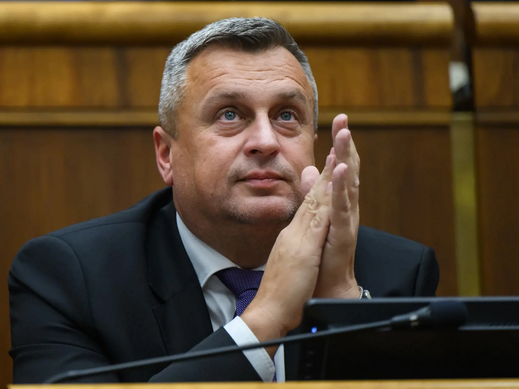 Podpredseda NR SR Andrej Danko (SNS) počas 22. schôdze Národnej rady SR v Bratislave 29. októbra 2024. 