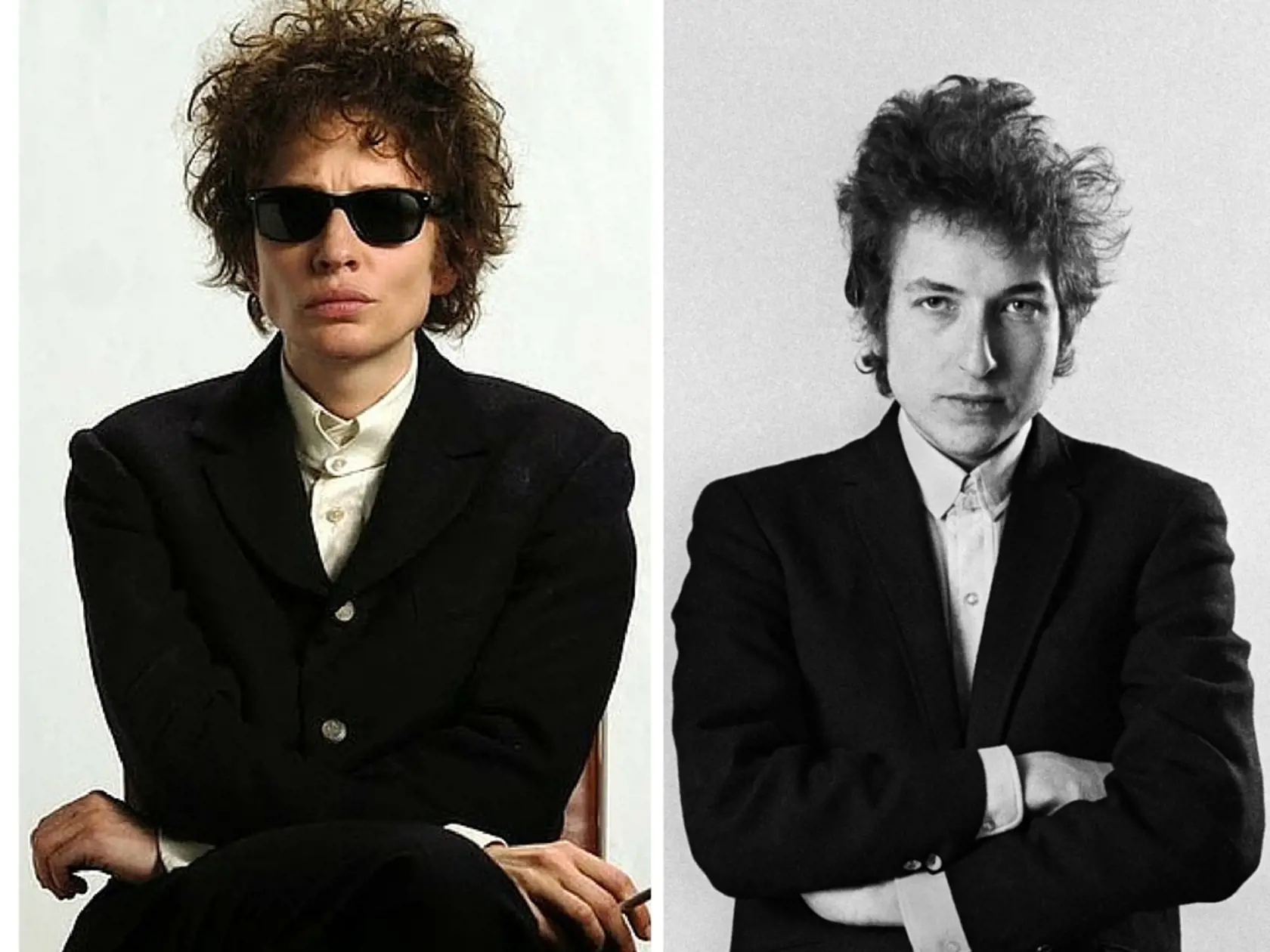 Cate Blanchett ako Bob Dylan v  I'm Not There, 2007