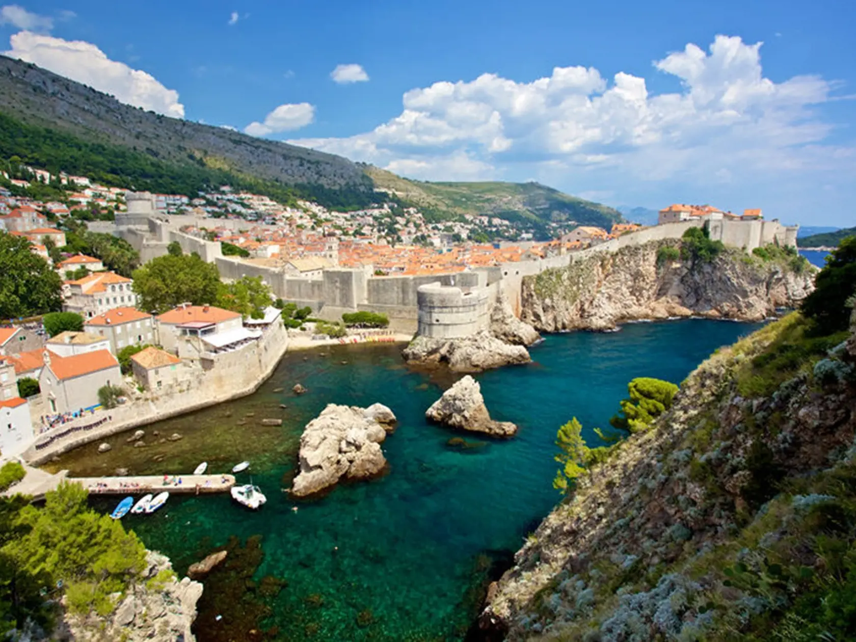 Očarujúci Dubrovník v Chorvátsku.