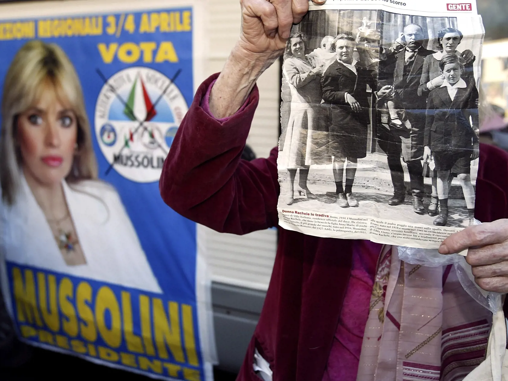 Alessandra Mussolini - dodnes jej jej meno spájané s konaním jej dedka.