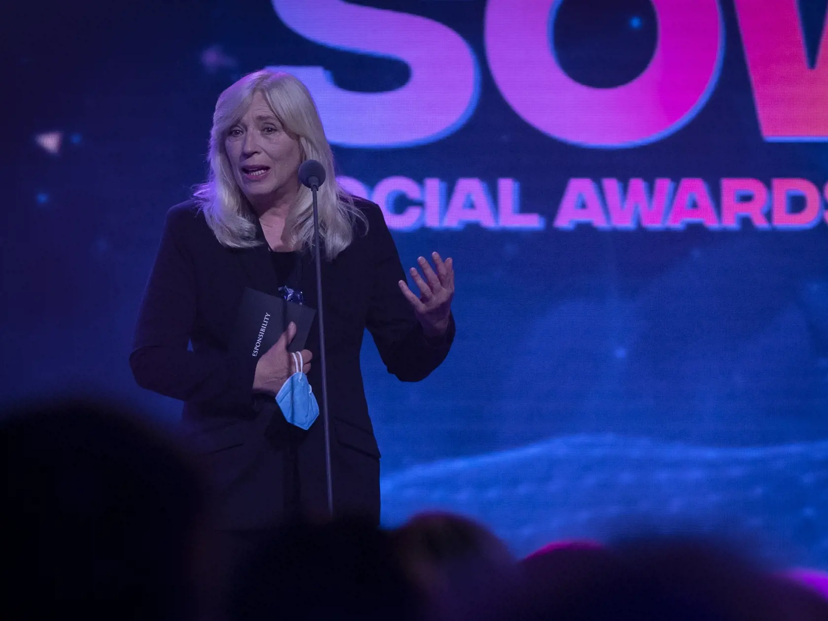 Druhý ročník odovzdávania ocenení Social Media Awards pre najúspešnejších influencerov na Slovensku. Na snímke je Iveta Radičová.