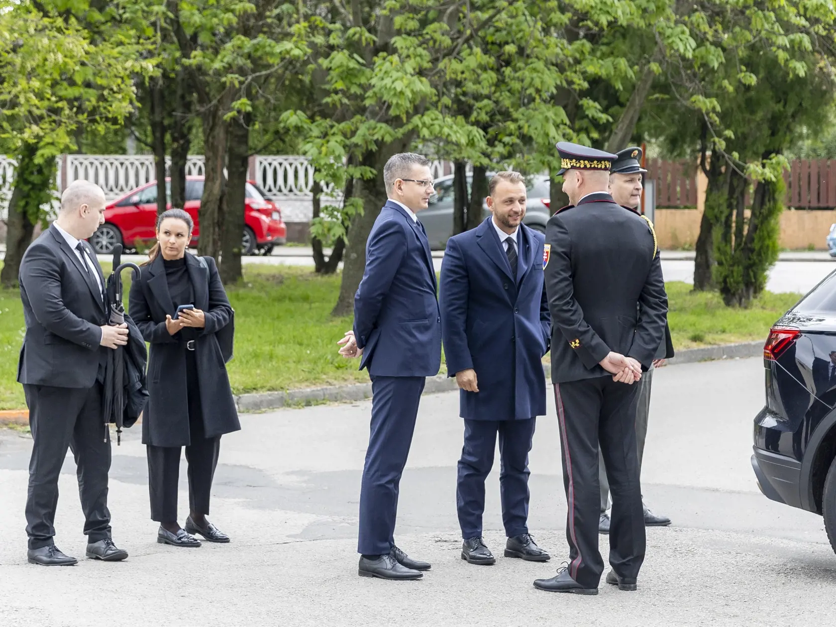 Pohreb zosnulej manželky poradcu ministra vnútra Ladislava Csemiho. 
