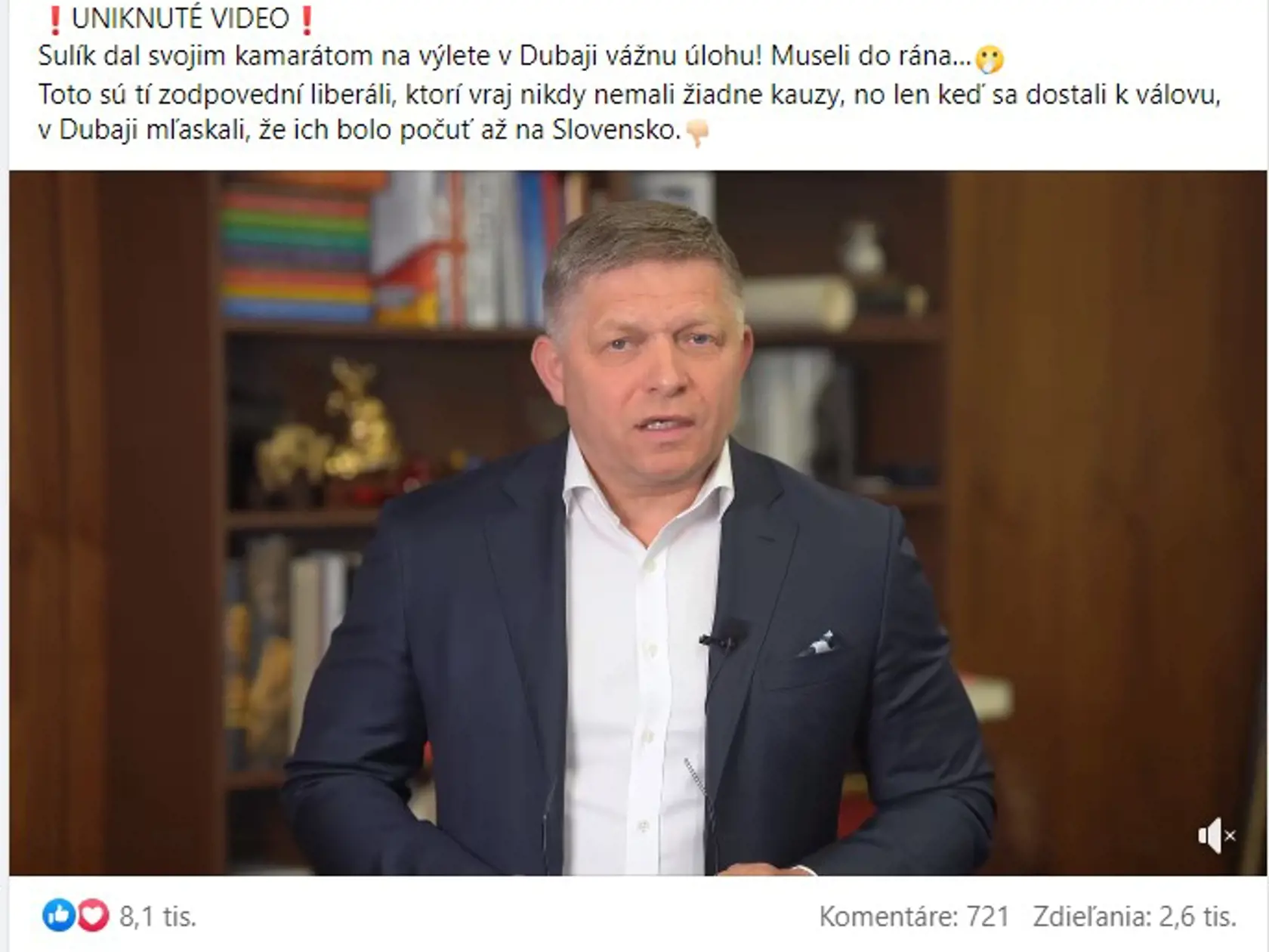 Rober Fico komentuje uniknuté video s Richardom Sulíkom v hlavnej úlohe.