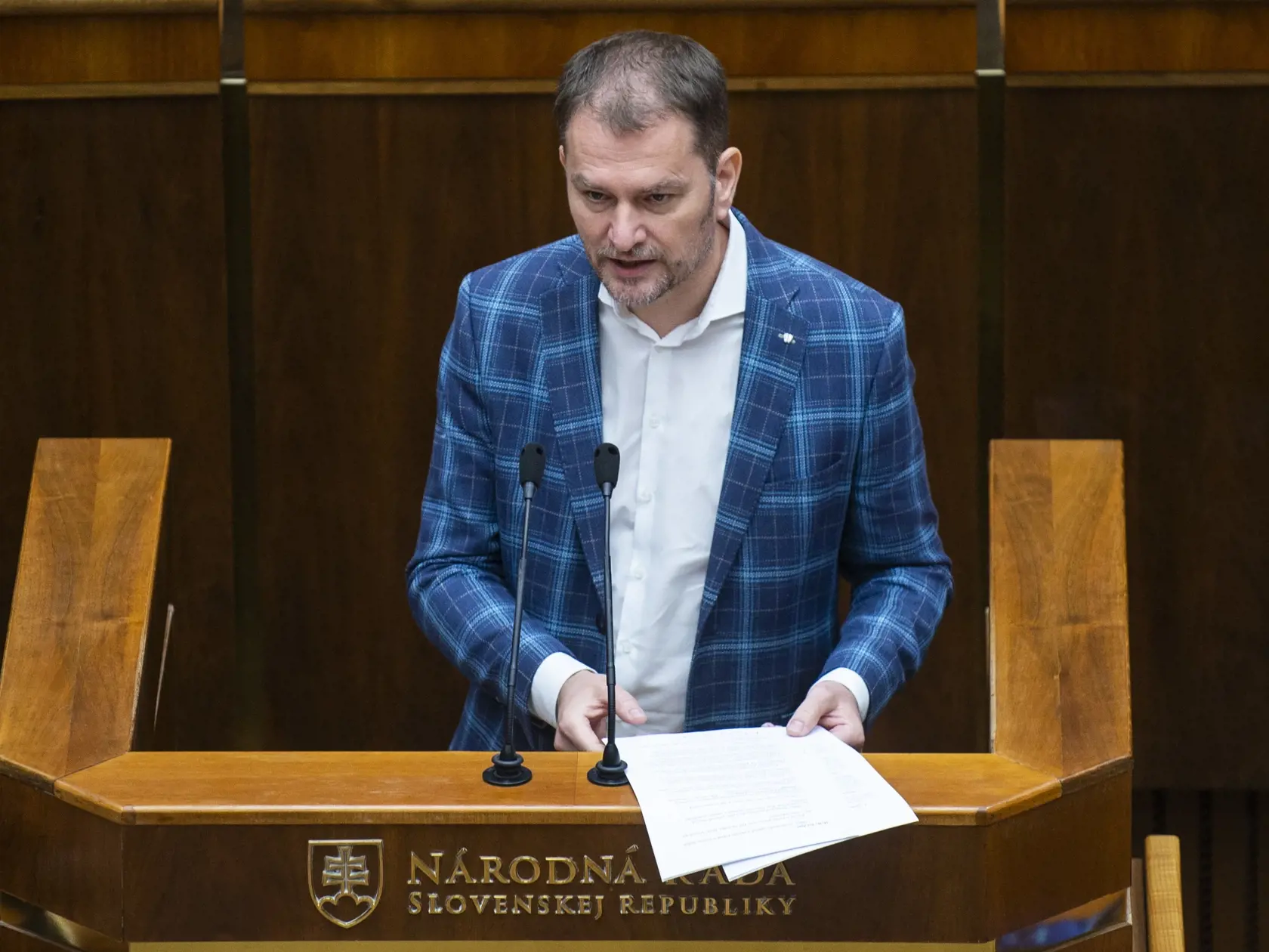 Na snímke poslanec NR SR Igor Matovič (OĽaNO) počas rokovania 90. schôdze NR SR 16. mája 2023 v Bratislave.