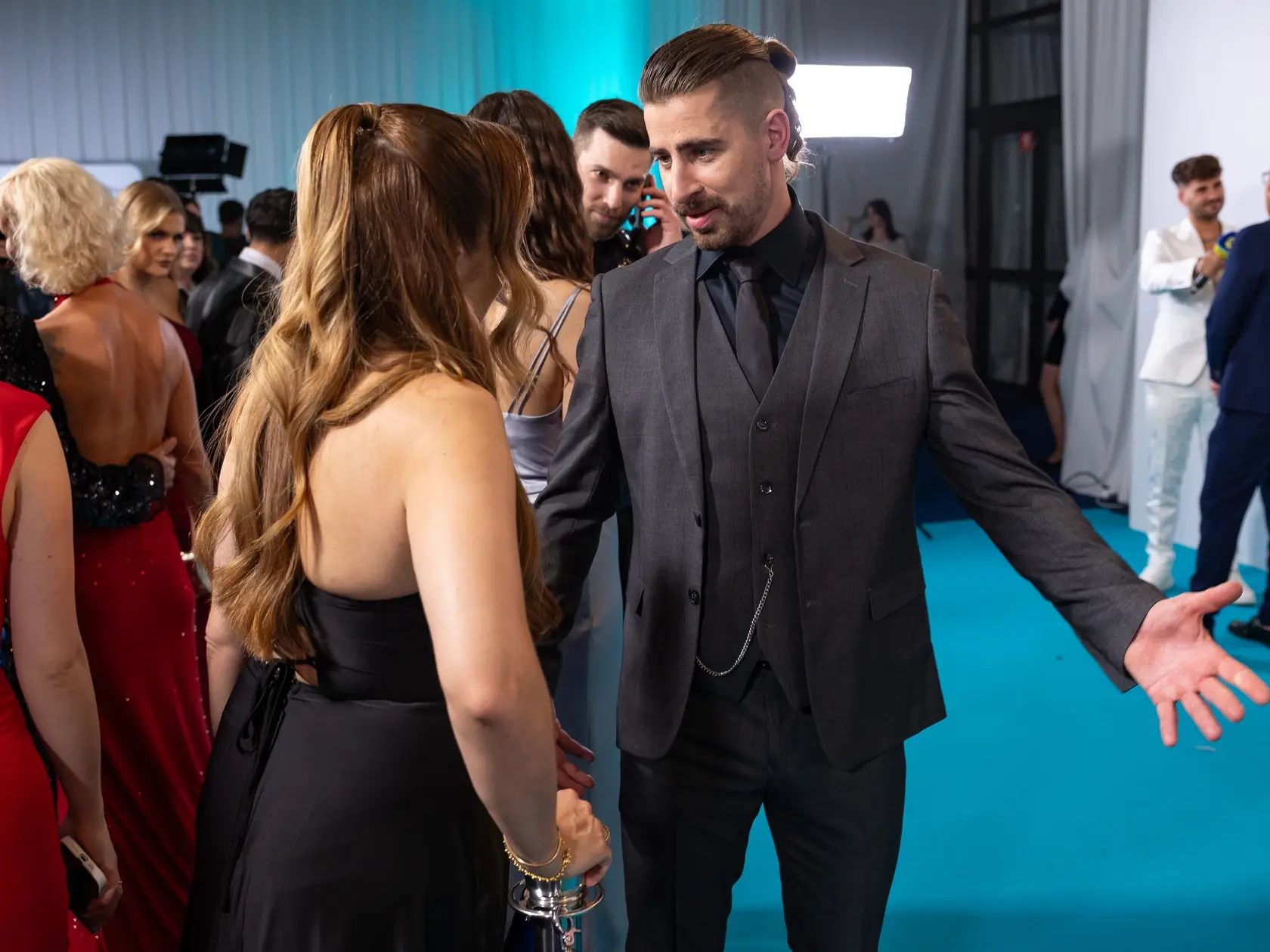Let’s Dance - záverečné kolo tanečnej šou televízie Markíza, ktorej víťazným párom sa stal herec Kristián Baran s tanečnou partnerkou Dominikou Roškovou. Na snímke je Peter Sagan a Zuzana Kubovčíková Šebová.