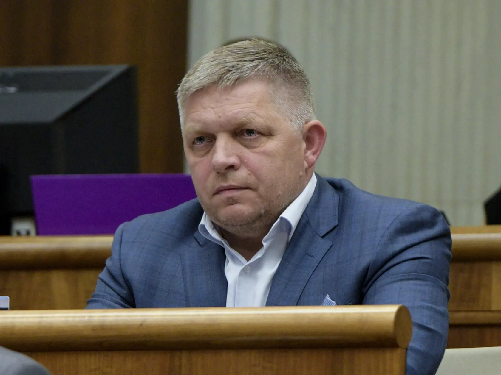 Na snímke poslanec NR SR Robert Fico (SMER-SD) počas rokovania 94. schôdze Národnej rady SR v utorok 13. júna 2023 v Bratislave. FOTO TASR - Pavol Zachar