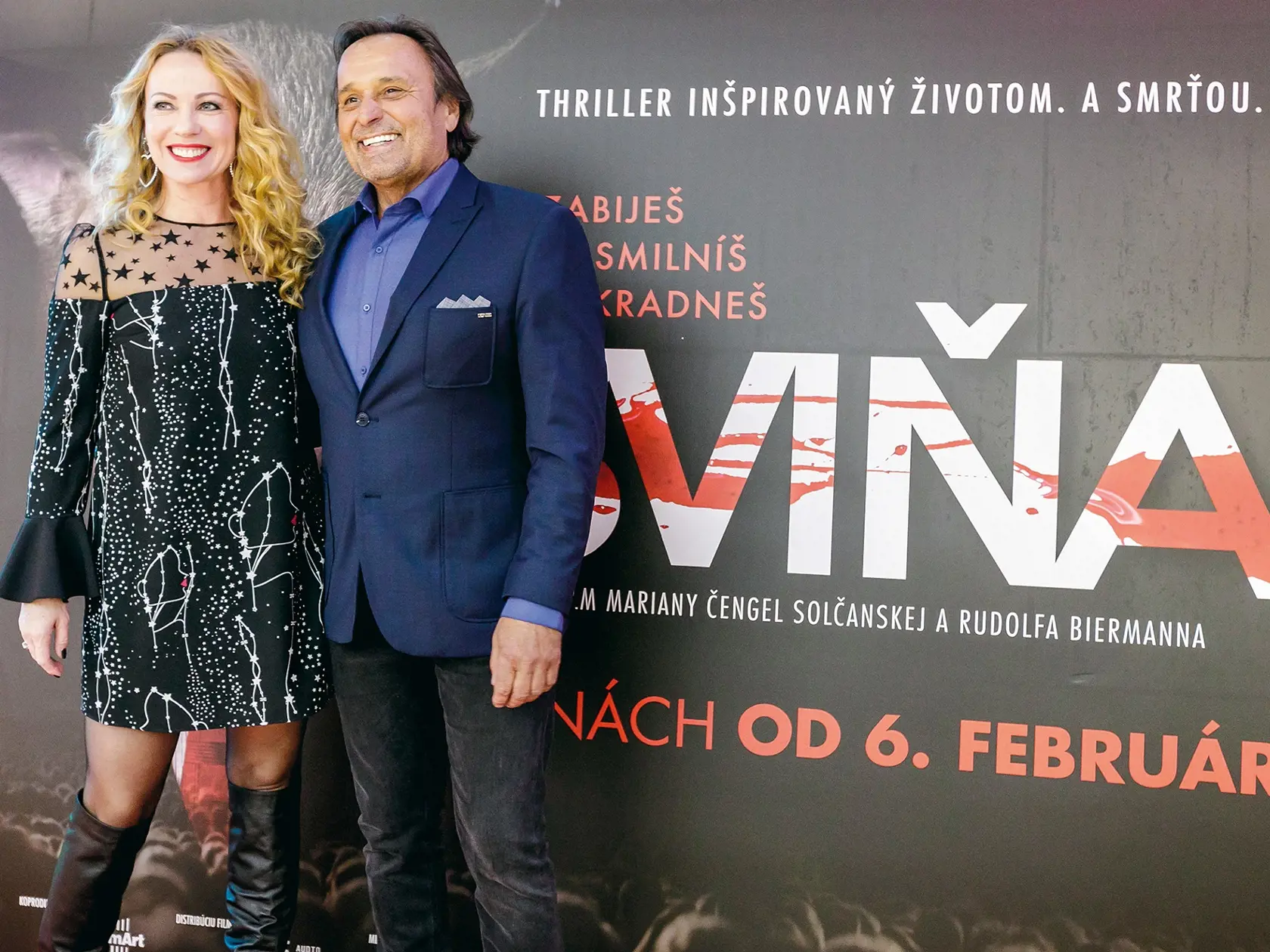Hlavné úlohy vo filme Sviňa si zahrali Diana Mórová a Jozef Vajda.