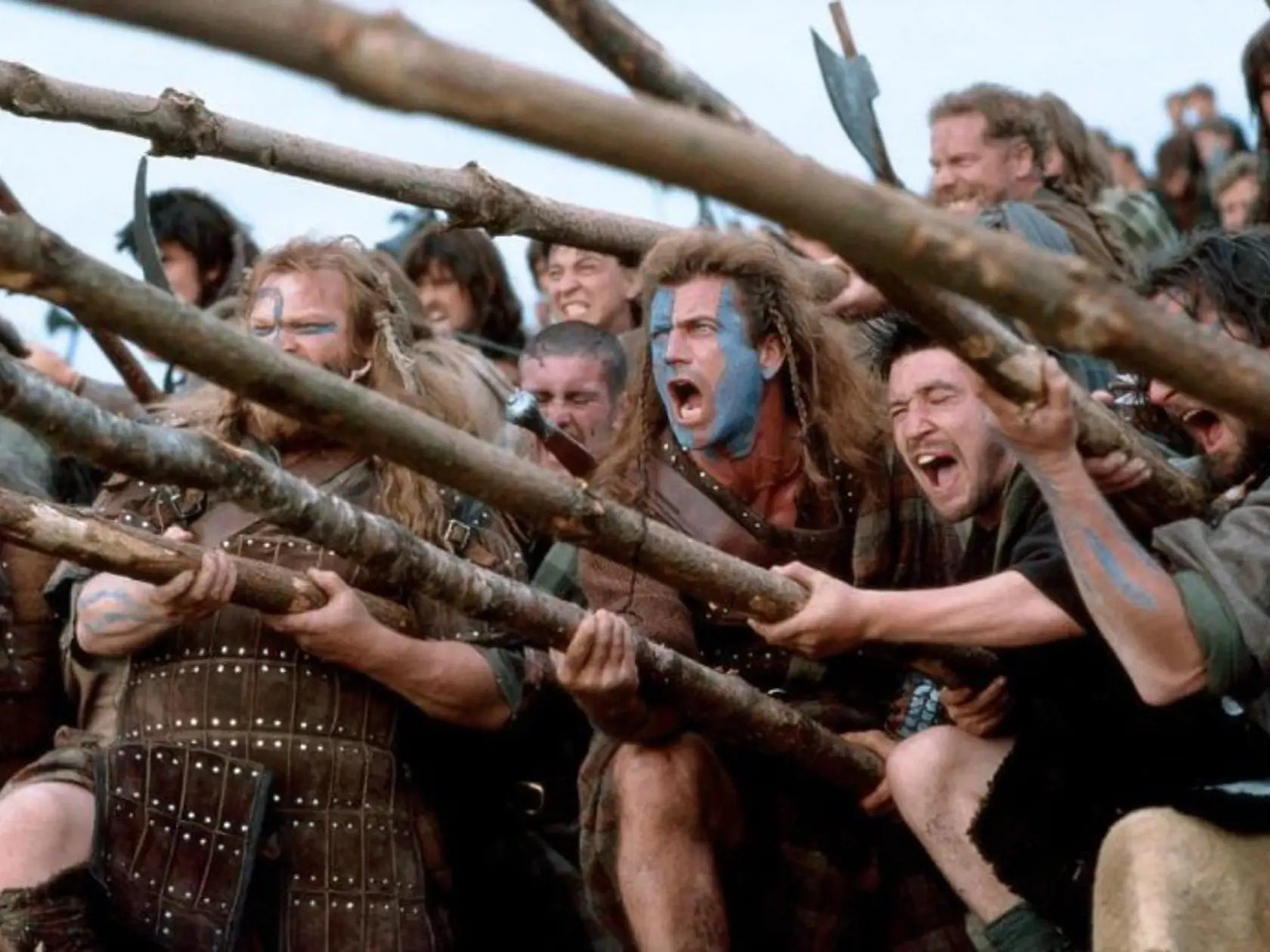 Mel Gibson vo filme Statočné srdce.