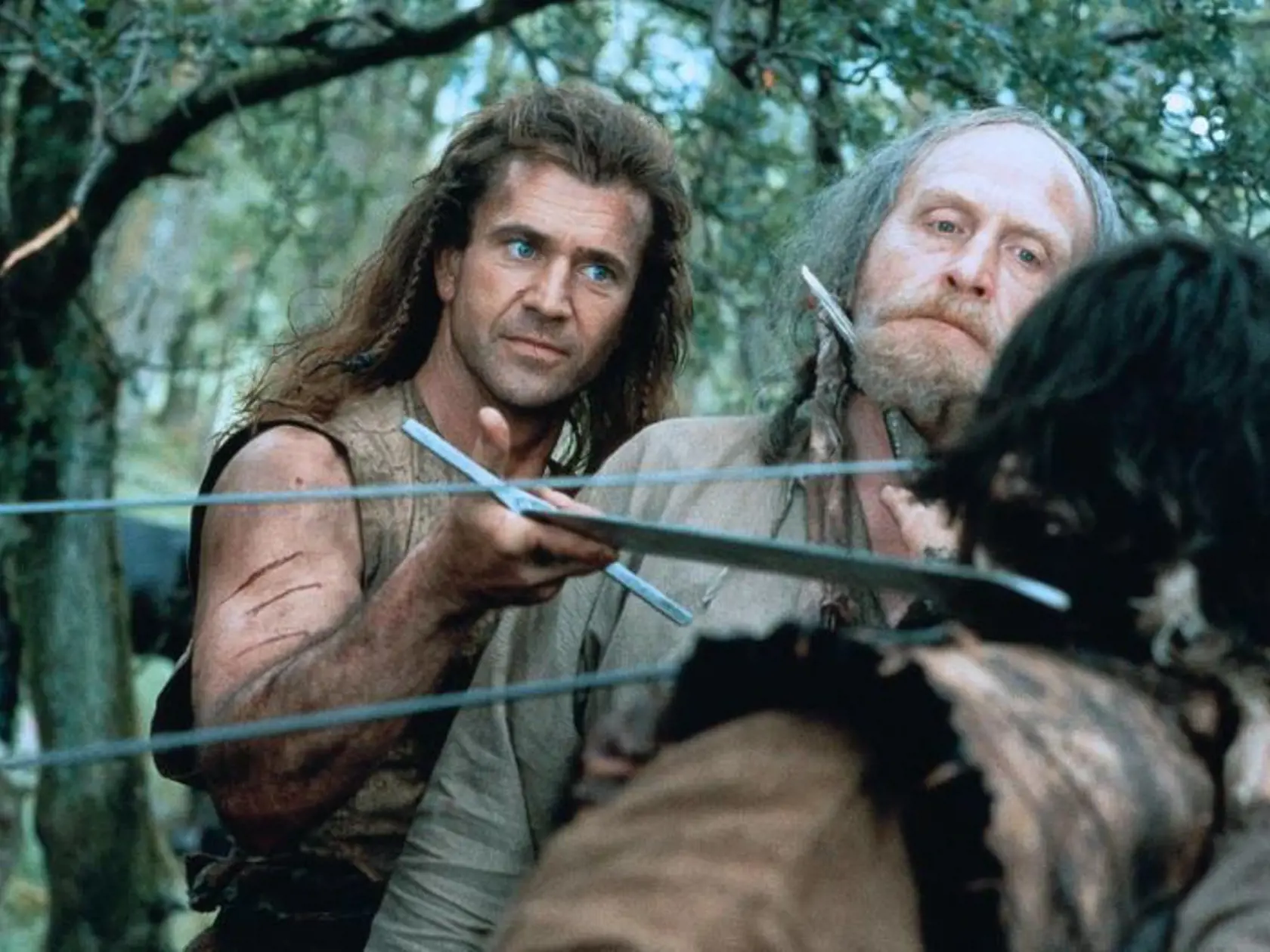 Mel Gibson vo filme Statočné srdce.