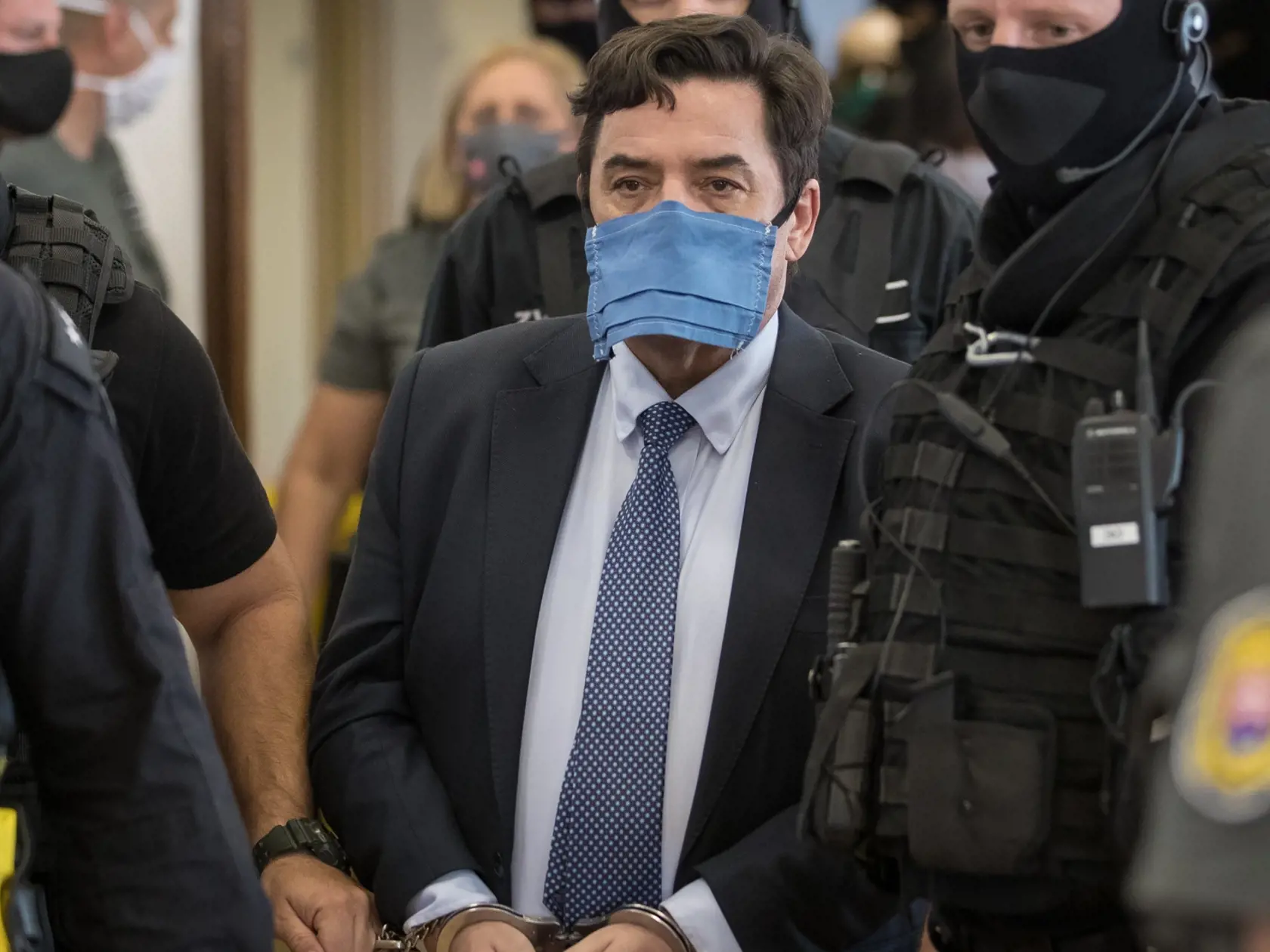 Súdne pojednávanie na Špecializovanom trestnom súde v Pezinku vo veci vraždy Jána Kuciaka a Martiny Kušnírovej. Na snímke je obžalovaný Marián Kočner.