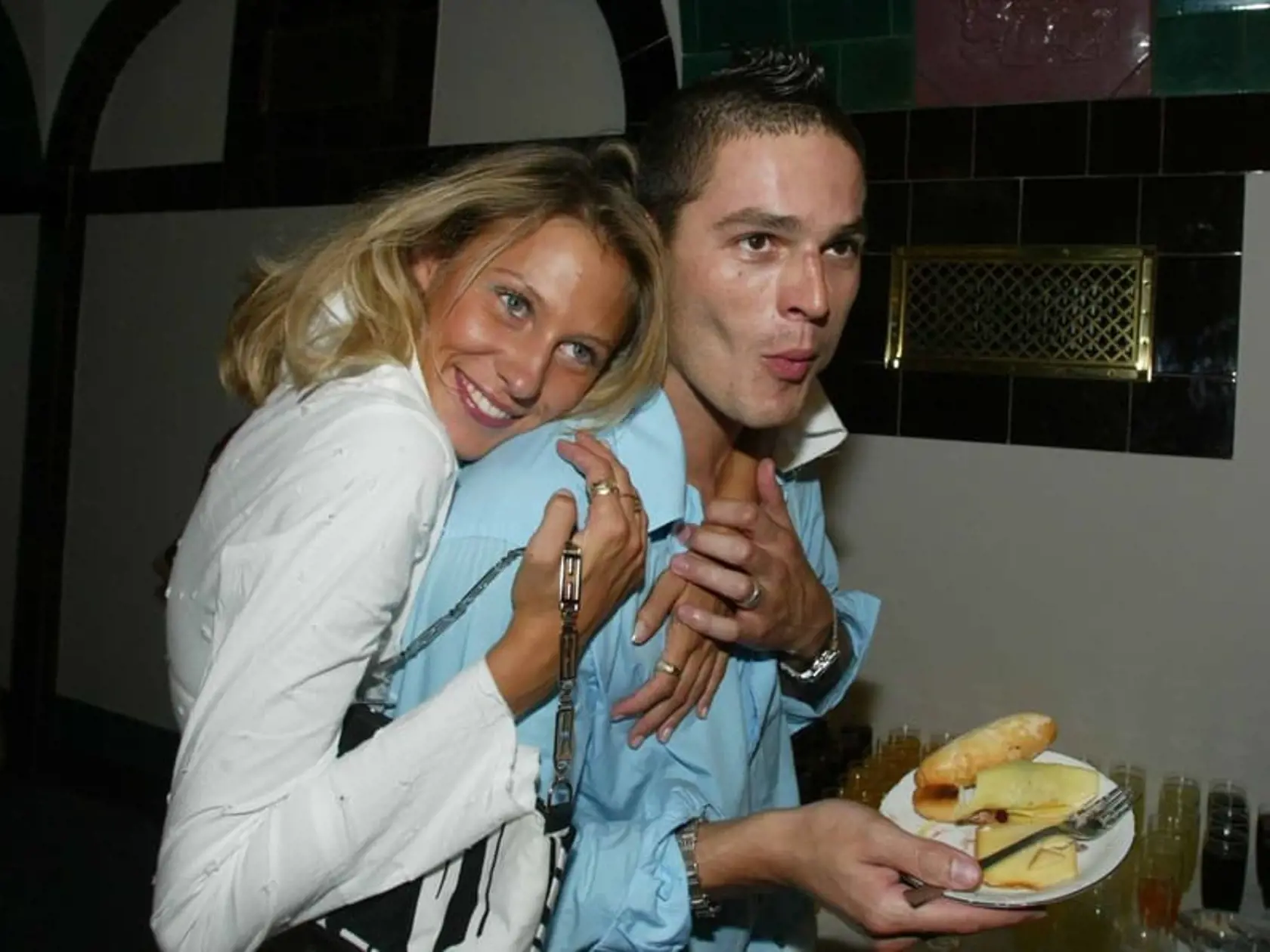 Rok 2002: Petr Vlasák so svojou expartnerkou Kateřinou Průšovou.